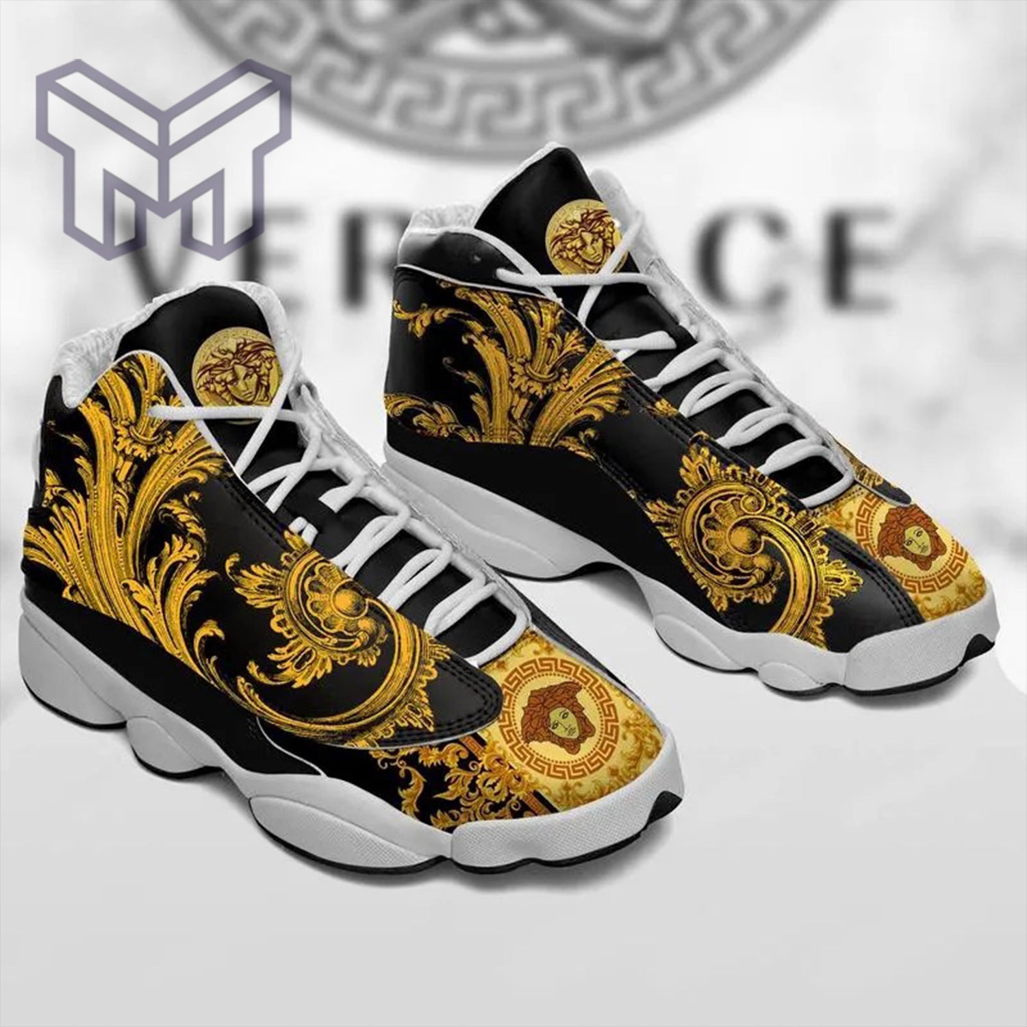 Ideafootwear Versace AJ13 Sneakers Shoes For Men And Women 9