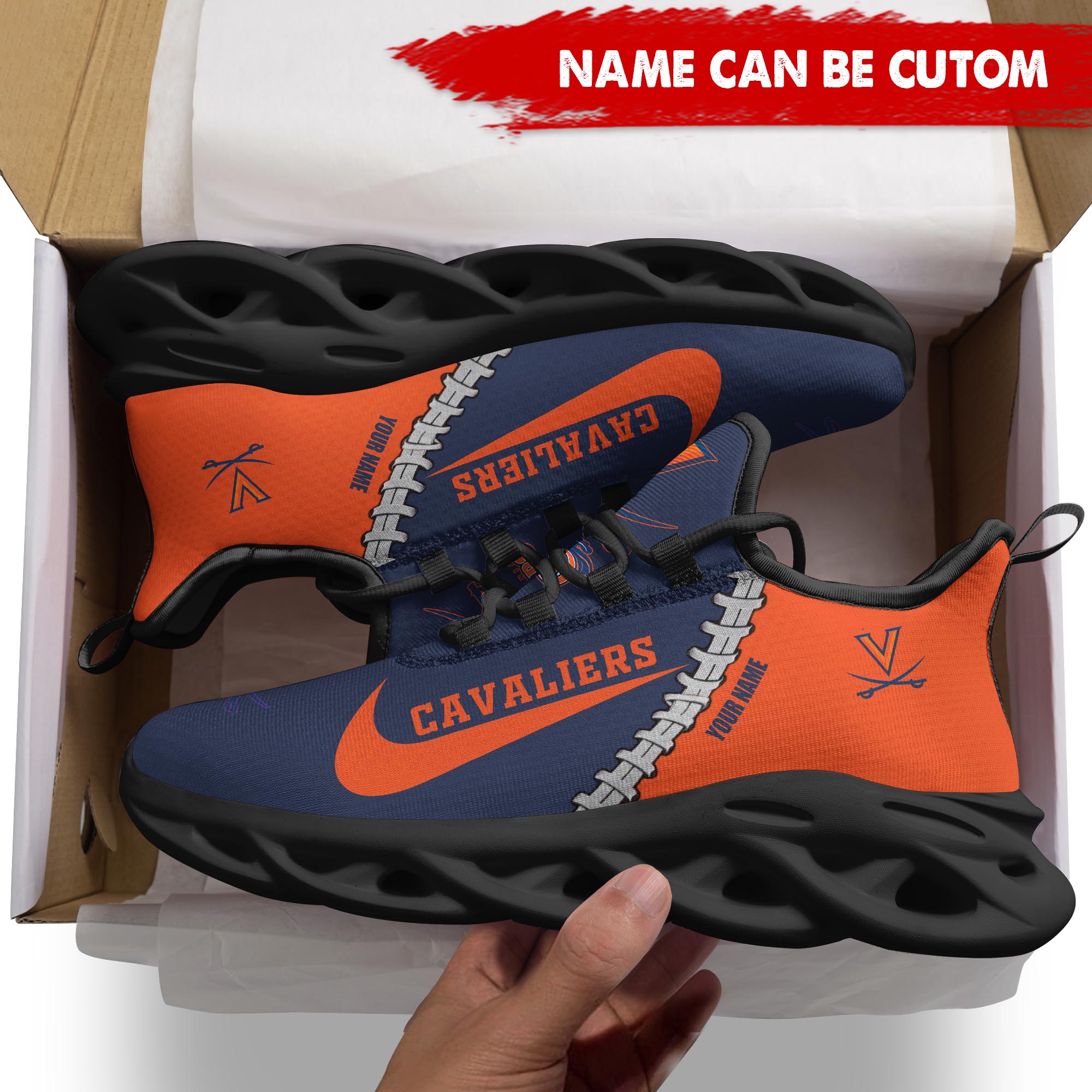 Ideafootwear Virginia Cavaliers Max Soul Shoes Sneakers For Men And Women 1