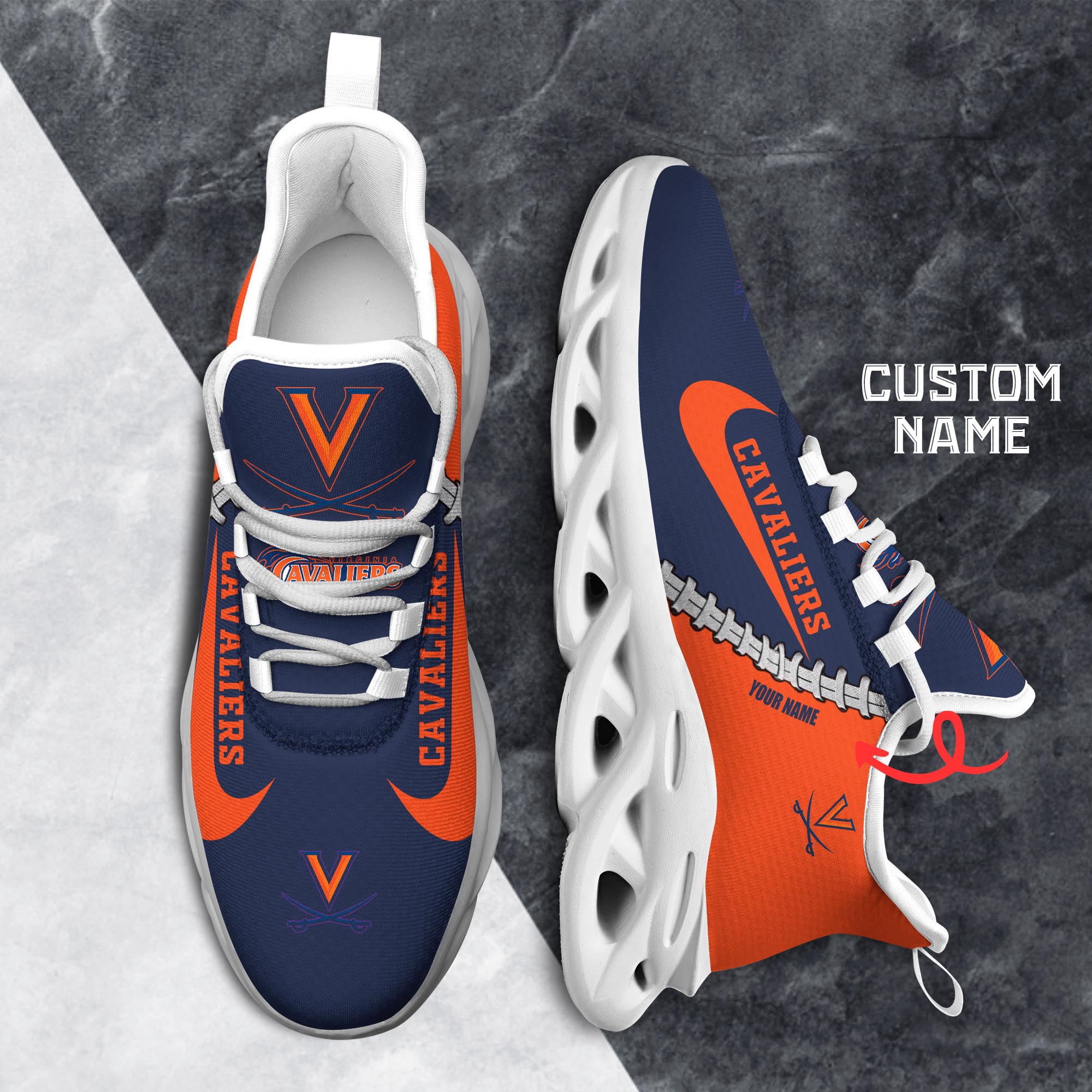 Ideafootwear Virginia Cavaliers Max Soul Shoes Sneakers For Men And Women 1