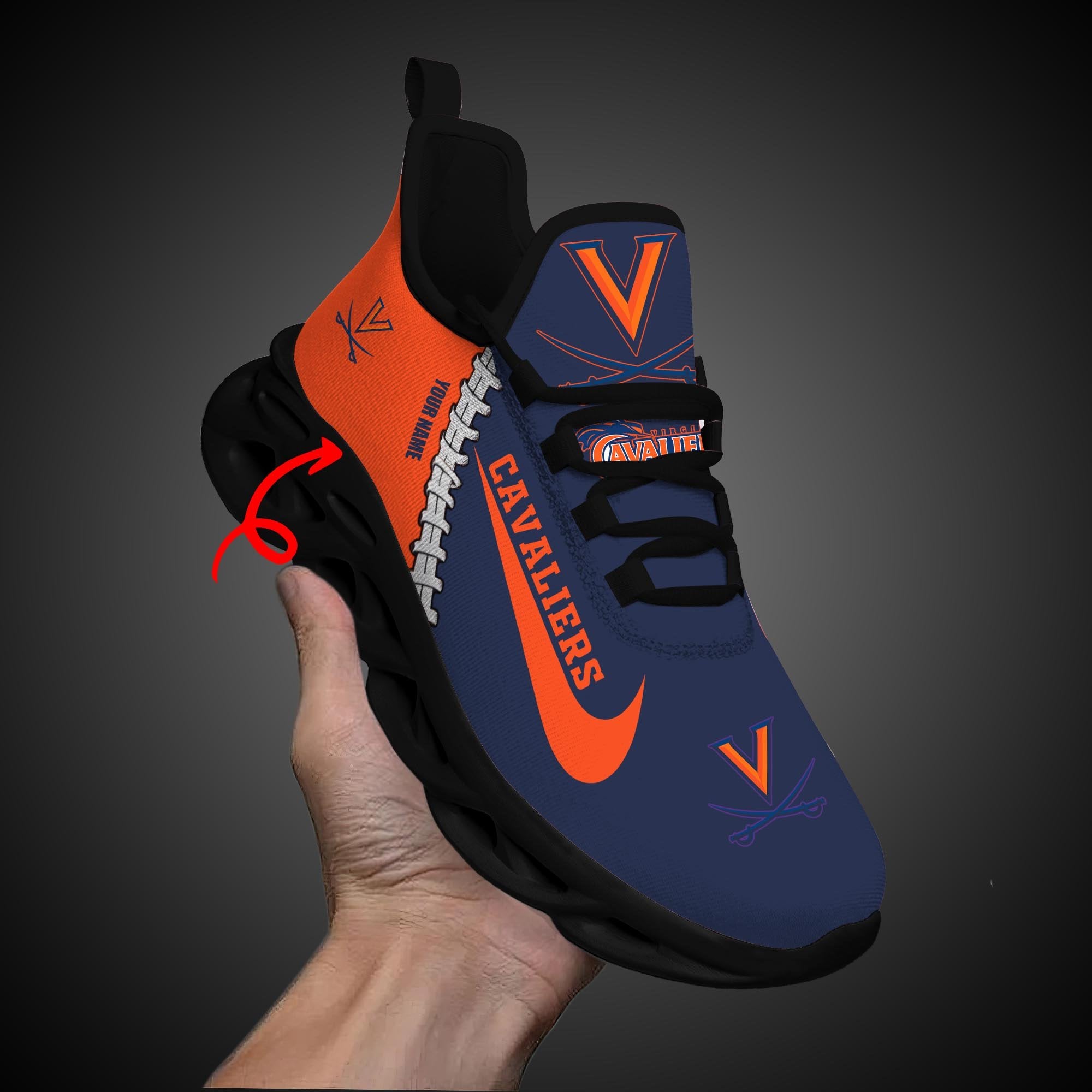 Ideafootwear Virginia Cavaliers Max Soul Shoes Sneakers For Men And Women 1