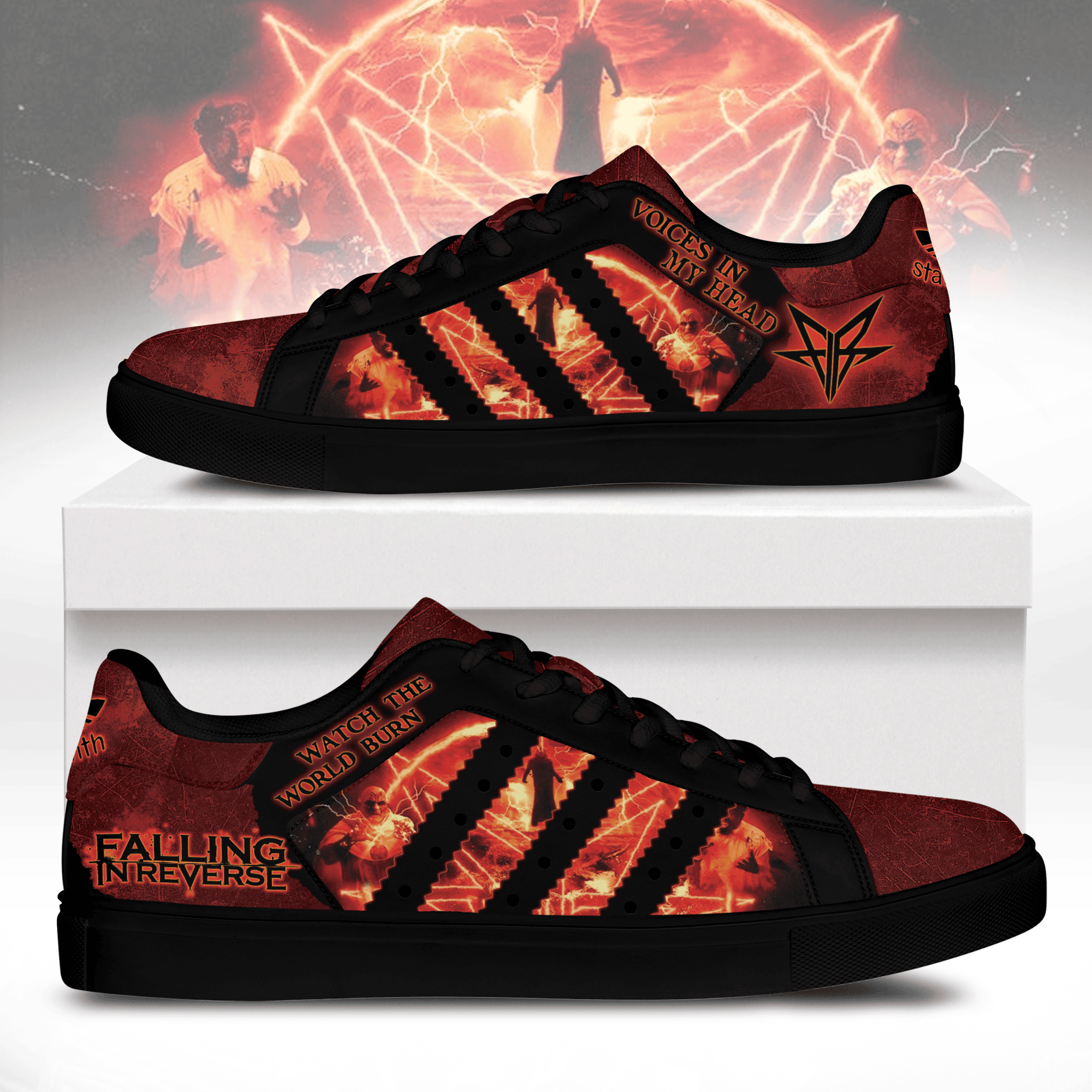 Ideafootwear Voices in My Head Skate Stan Shoes Sneakes For Men And Women 1
