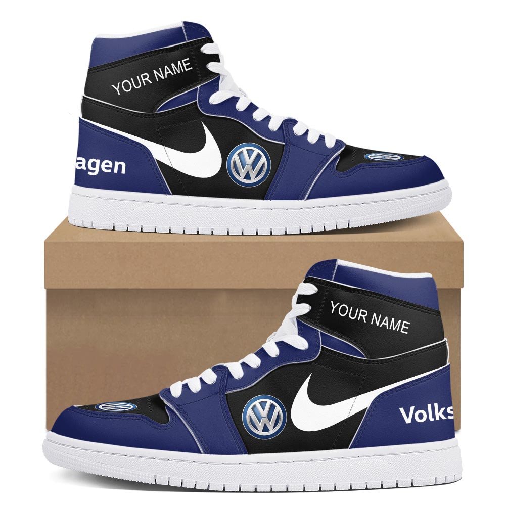 Ideafootwear Volkswagen AJ1 High Sneakers Shoes For Men And Women 1