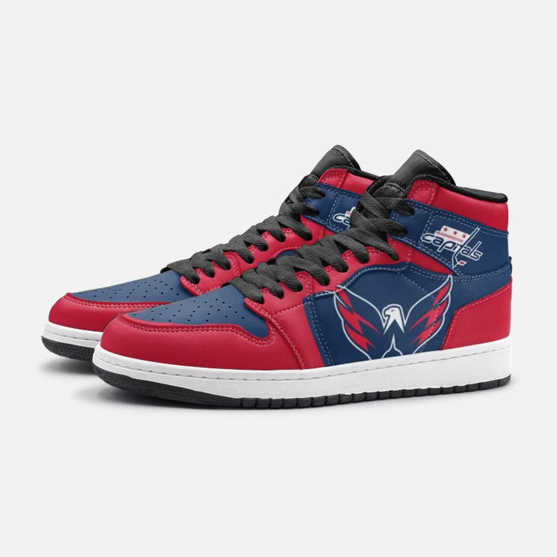 Ideafootwear Washington Capitals AJ1 High Sneakers Shoes For Men And Women 4