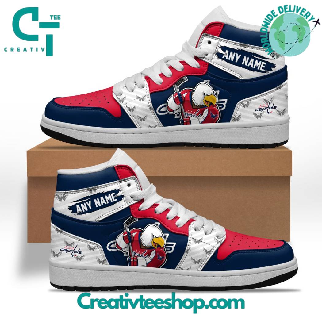 Ideafootwear Washington Capitals AJ1 High Sneakers Shoes For Men And Women 1