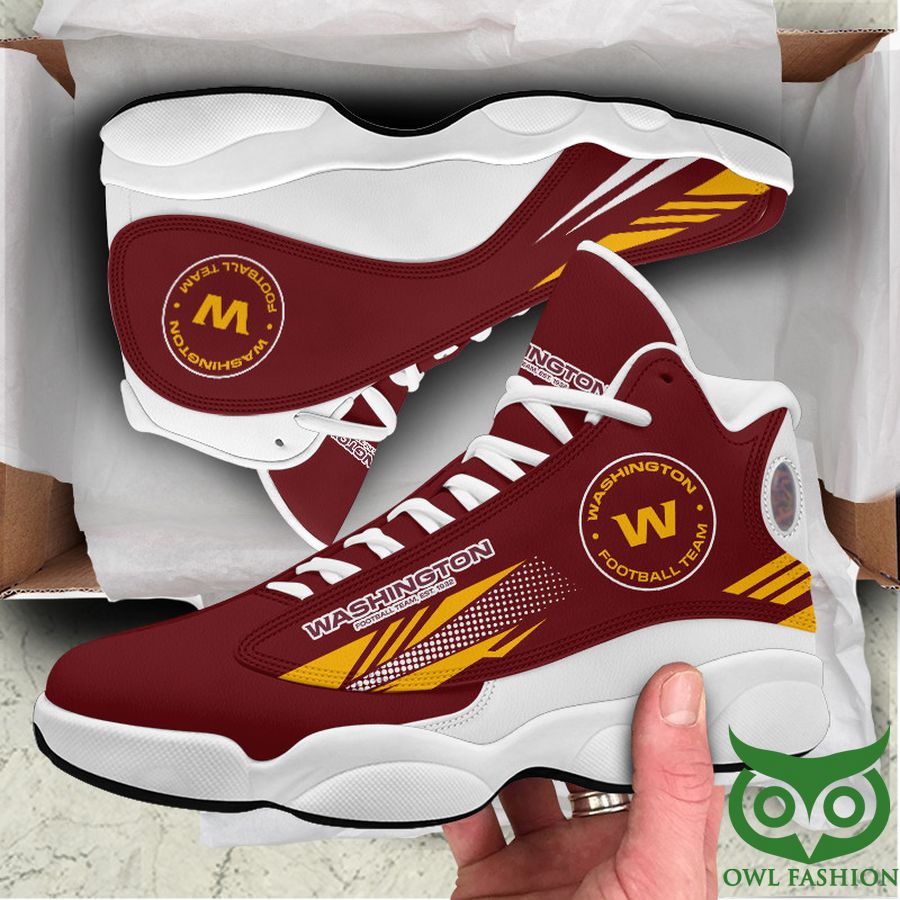 Ideafootwear Washington Football Team AJ13 Sneakers Shoes For Men And Women 2