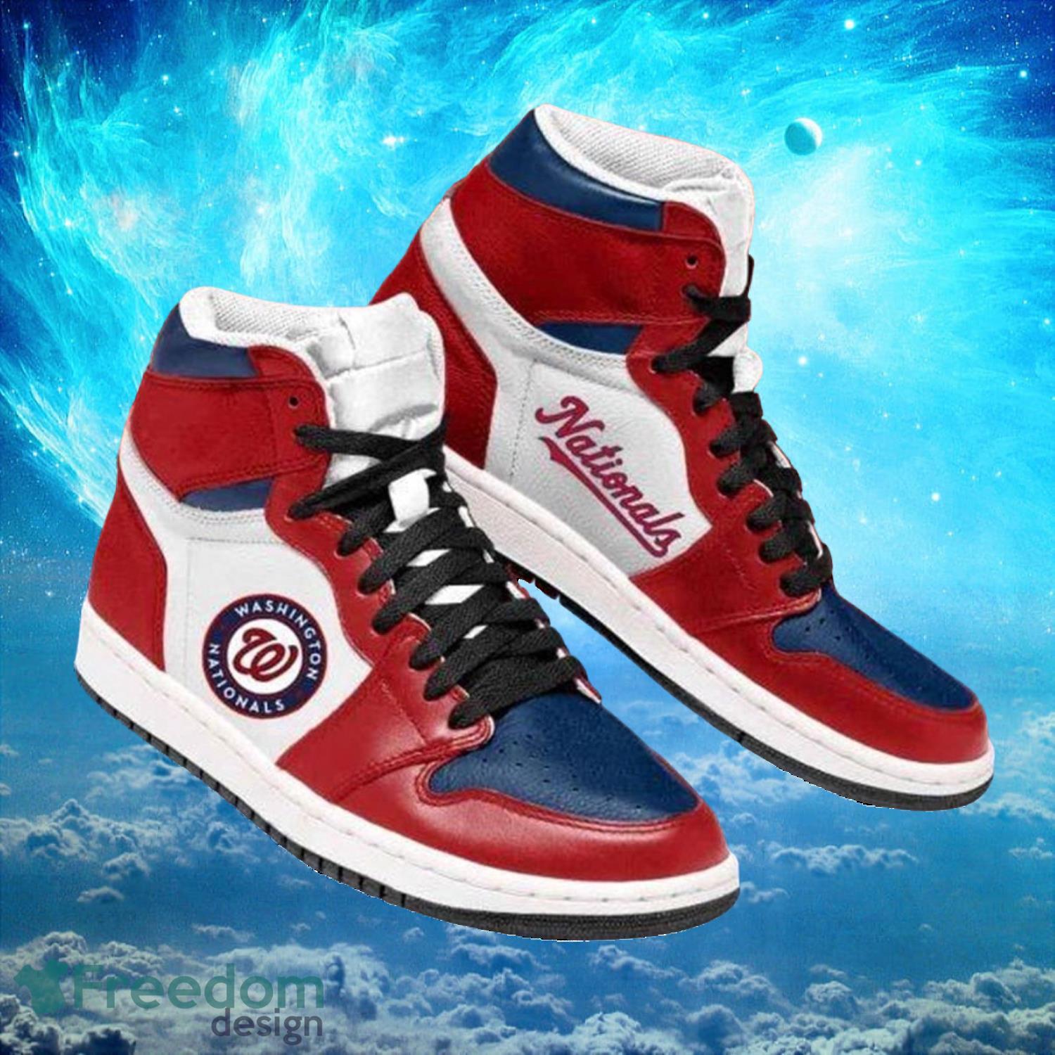 Ideafootwear Washington Nationals AJ1 High Sneakers Shoes For Men And Women 5