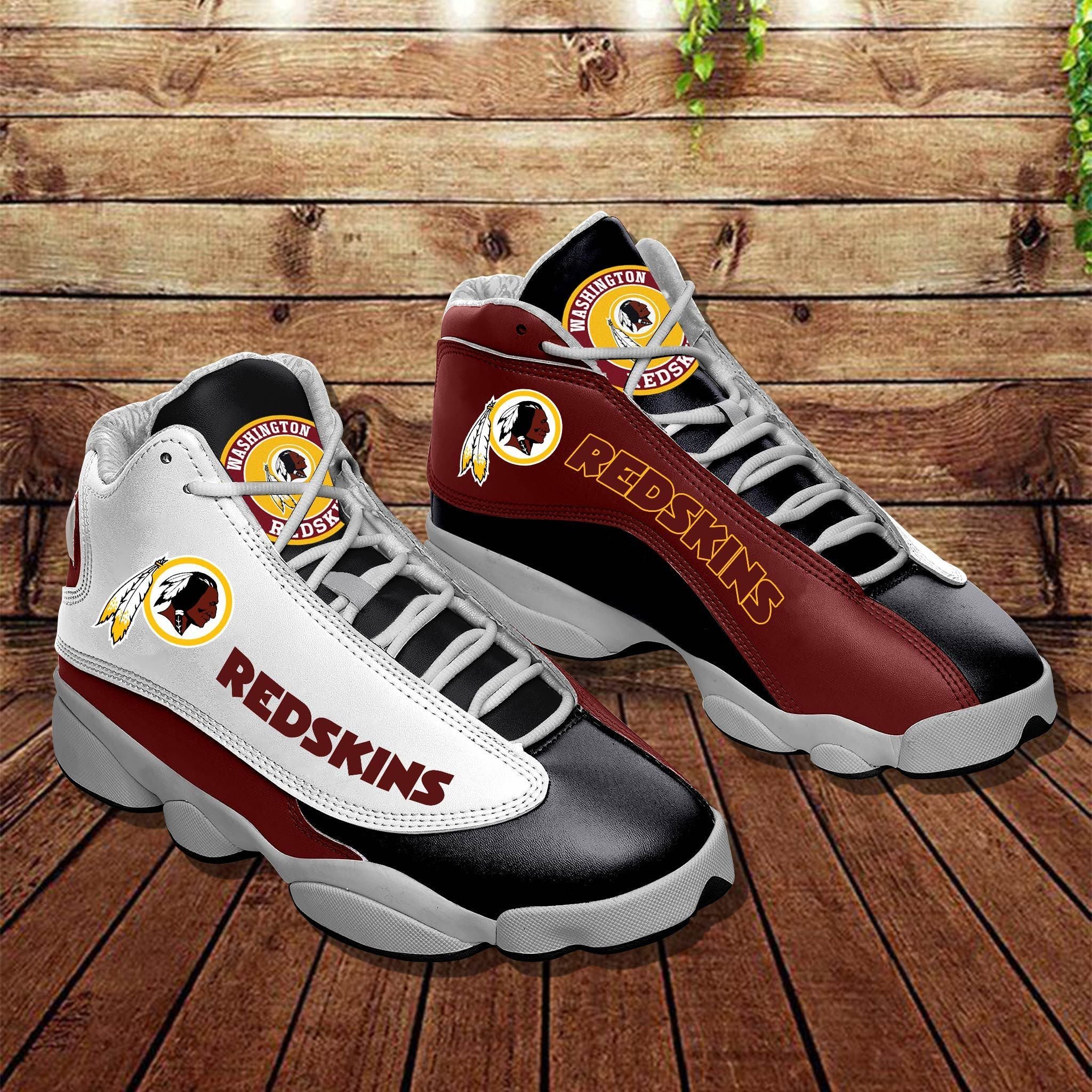 Ideafootwear Washington Redskins AJ13 Sneakers Shoes For Men And Women 9