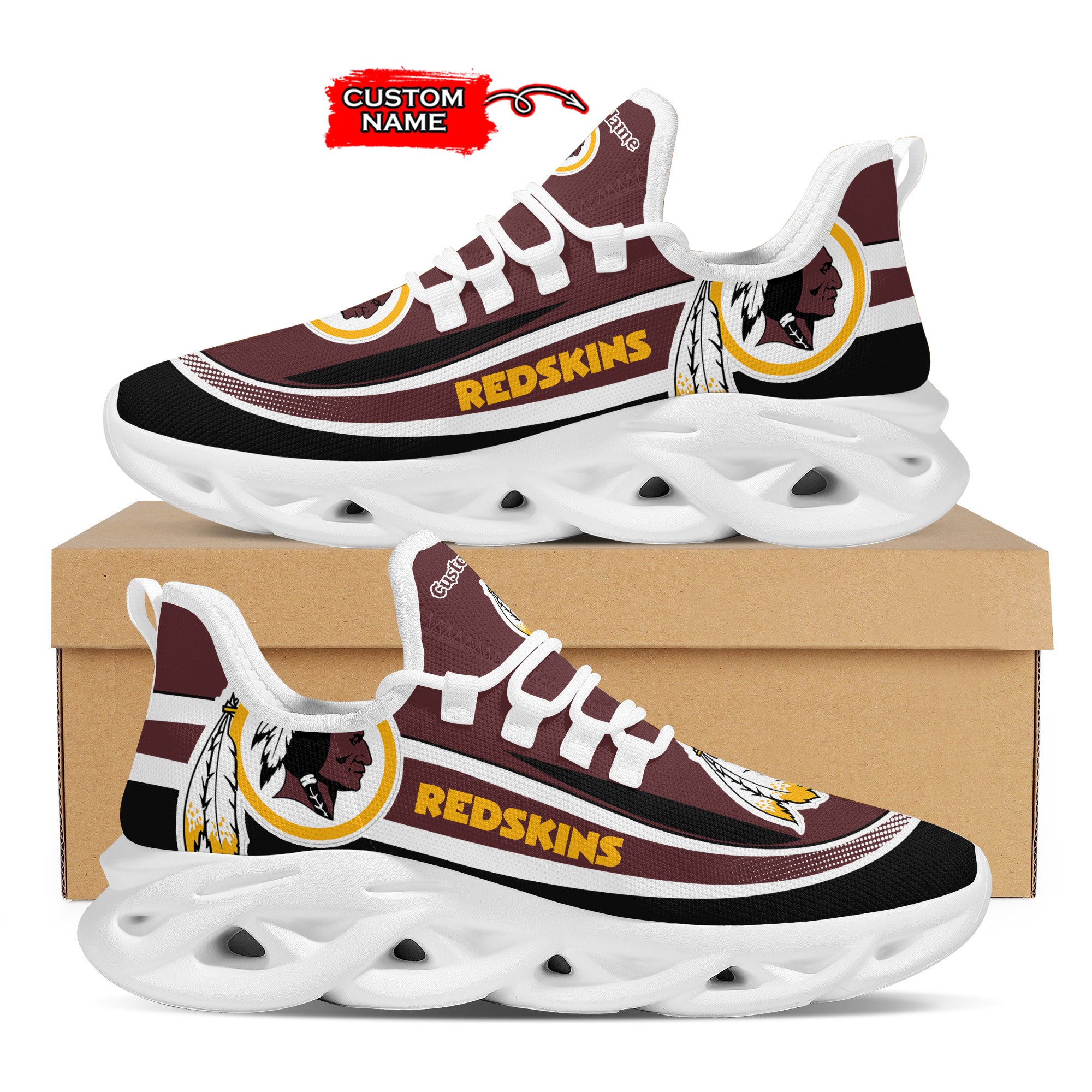 Ideafootwear Washington Redskins Max Soul Shoes Sneakers For Men And Women 16