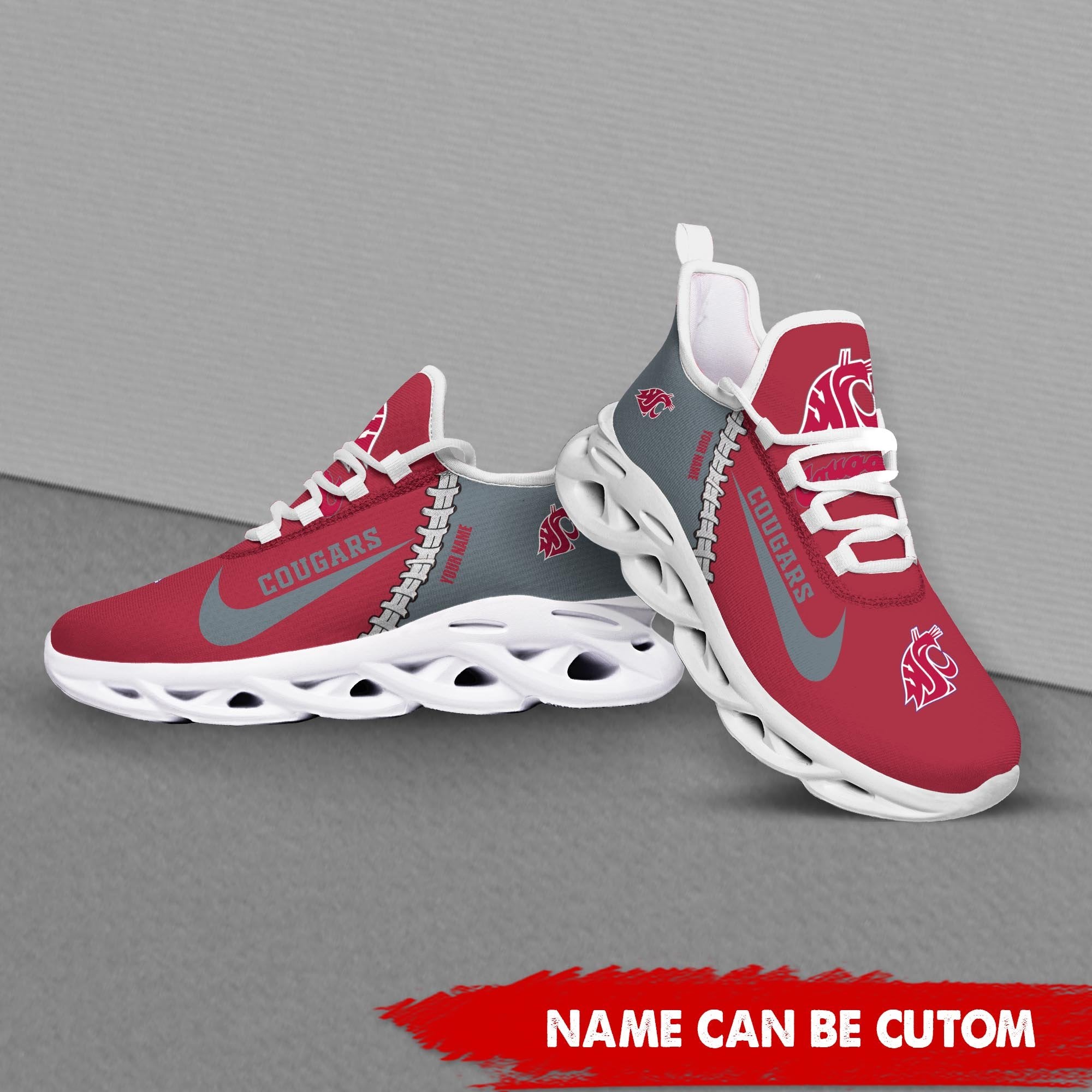 Ideafootwear Washington State Cougars Max Soul Shoes Sneakers For Men And Women 1