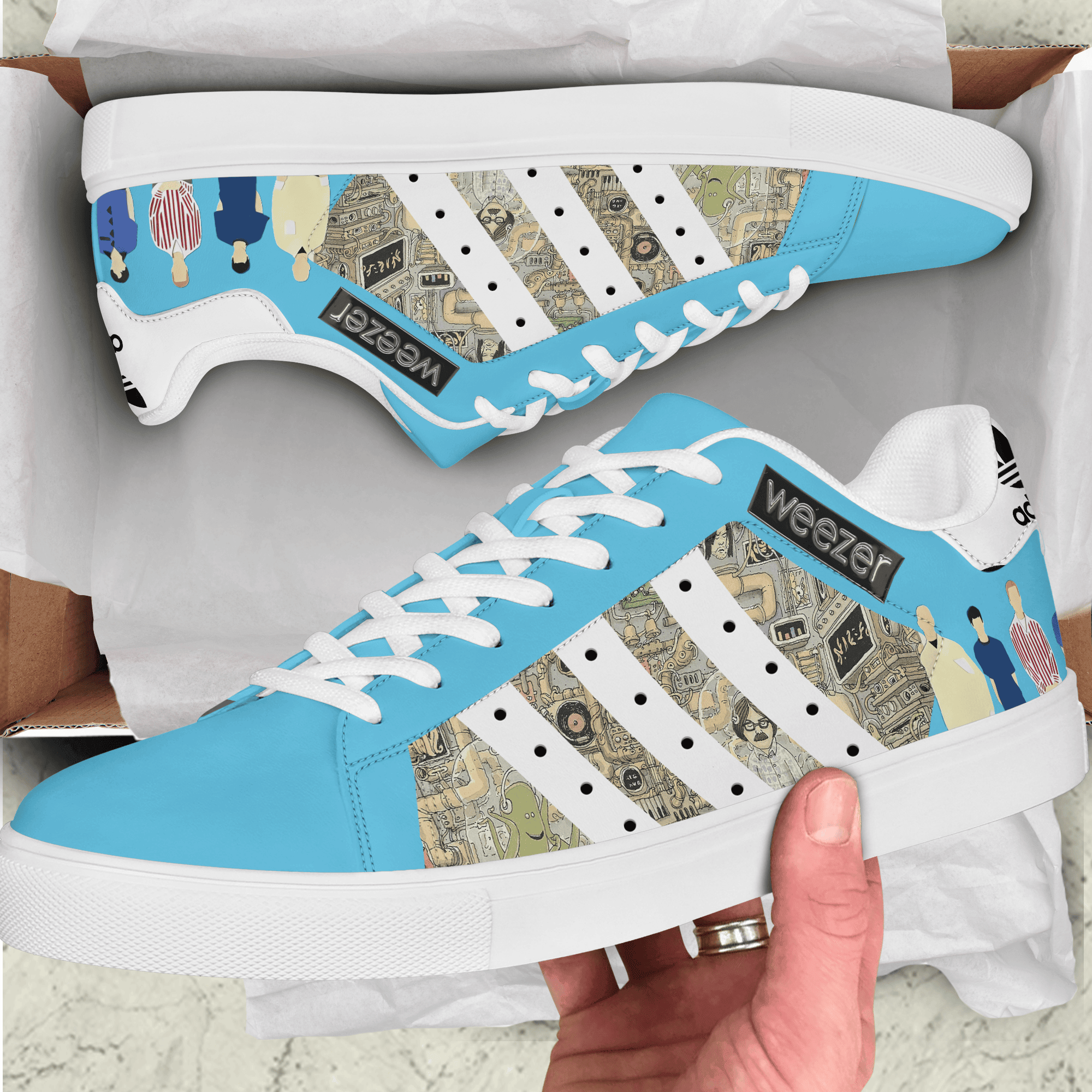 Ideafootwear Weezer Skate Stan Shoes Sneakes For Men And Women 1