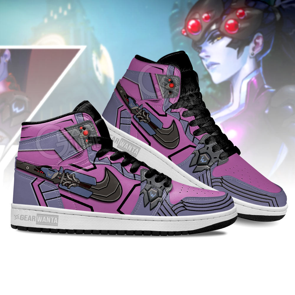 Ideafootwear Widowmaker Overwatch AJ1 High Sneakers Shoes For Men And Women 2
