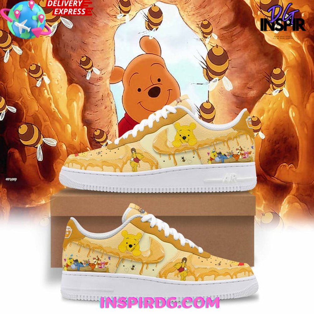 Ideafootwear Winnie the Pooh Air Low-Top Sneakers Shoes For Men And Women 8