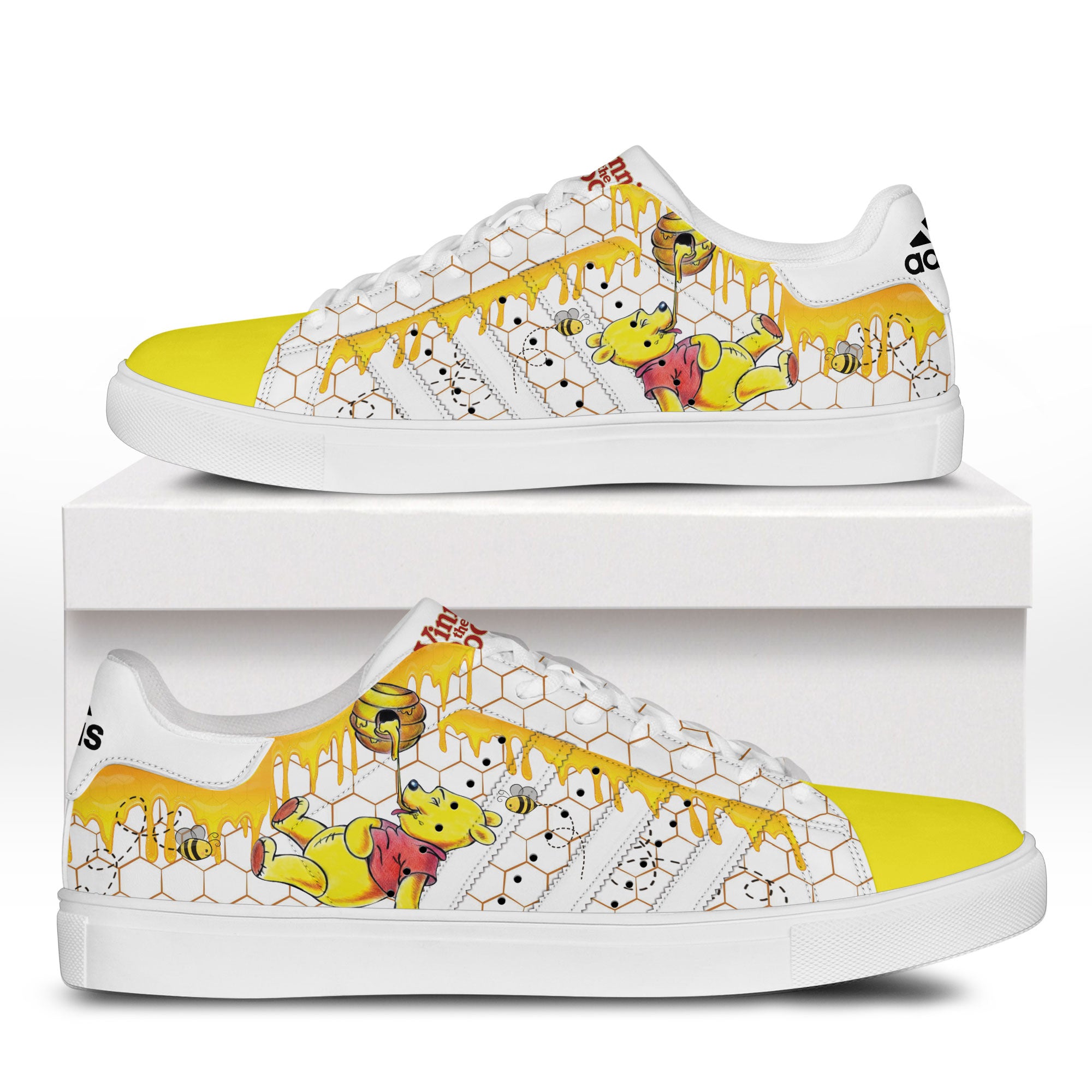 Ideafootwear Winnie The Pooh Skate Stan Shoes Sneakes For Men And Women 1
