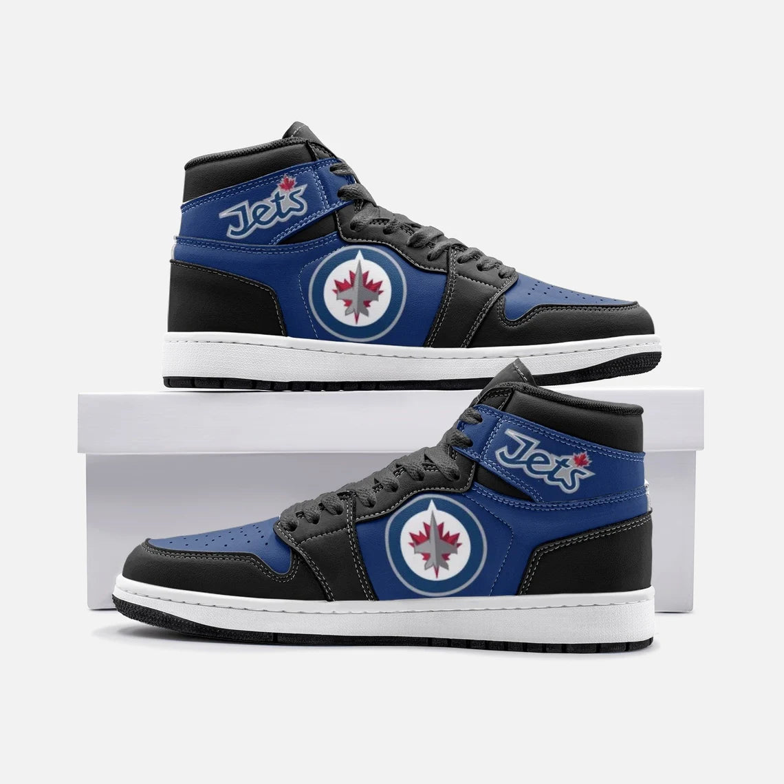 Ideafootwear Winnipeg Jets AJ1 High Sneakers Shoes For Men And Women 5