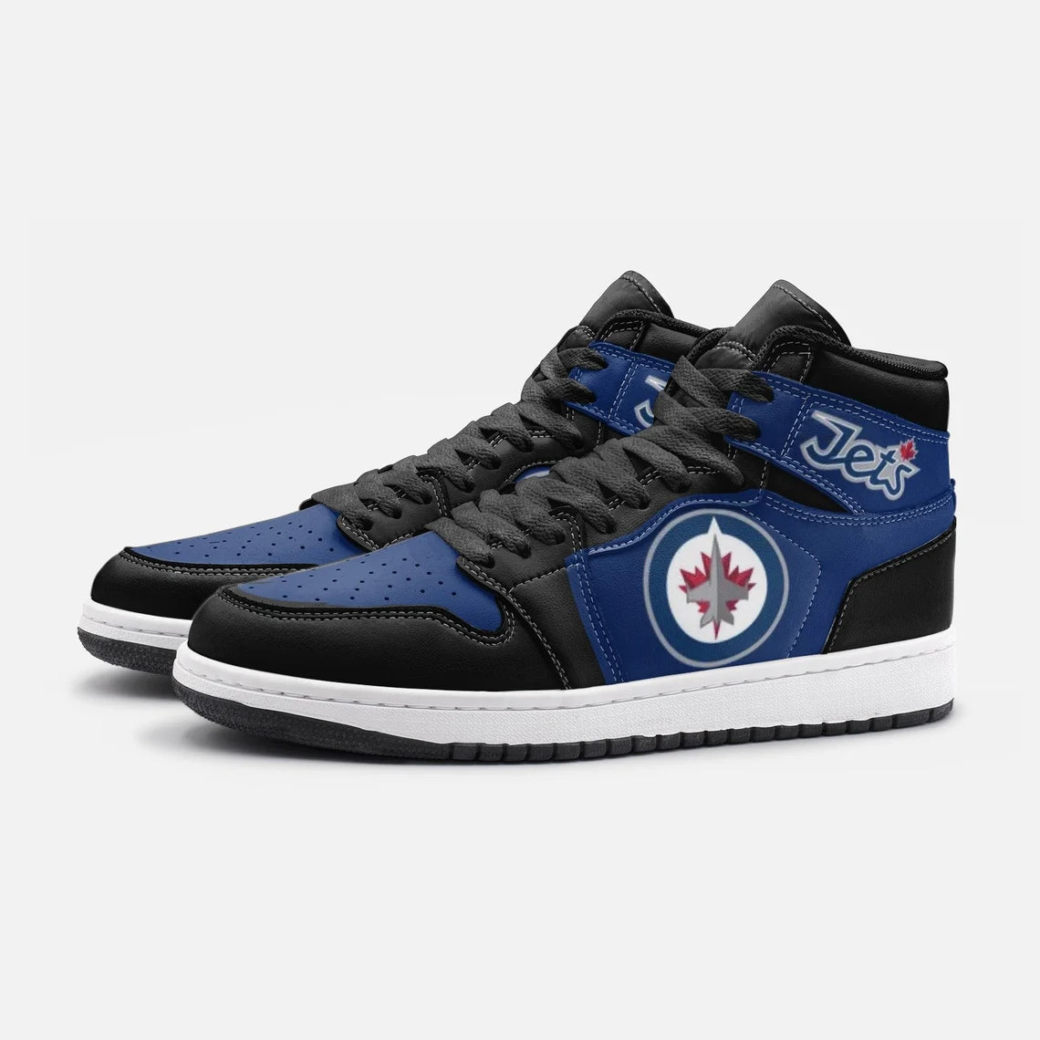 Ideafootwear Winnipeg Jets AJ1 High Sneakers Shoes For Men And Women 5