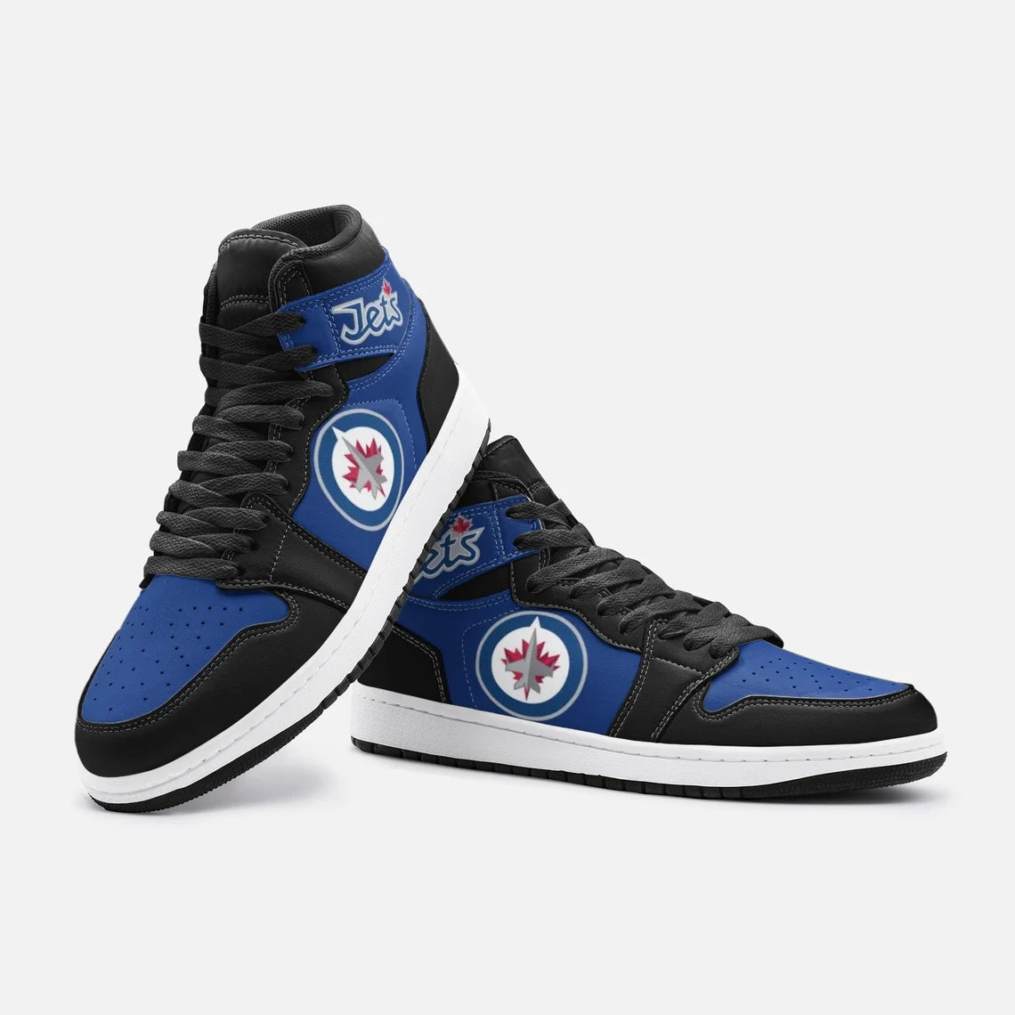 Ideafootwear Winnipeg Jets AJ1 High Sneakers Shoes For Men And Women 5