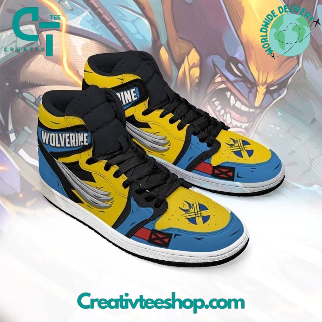 Ideafootwear Wolverine AJ1 High Sneakers Shoes For Men And Women 2