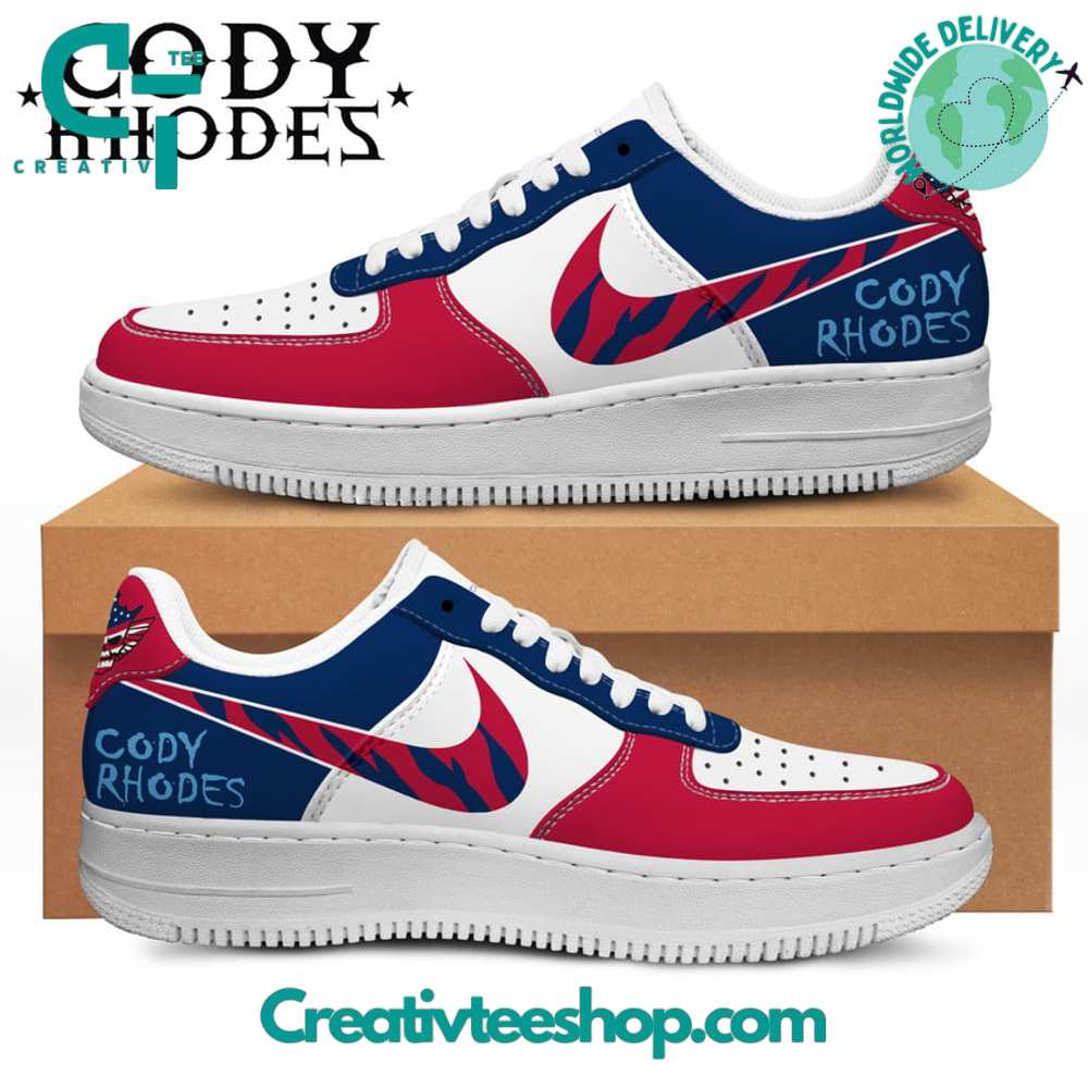 Ideafootwear WWE Cody Rhodes Air Low-Top Sneakers Shoes For Men And Women 1