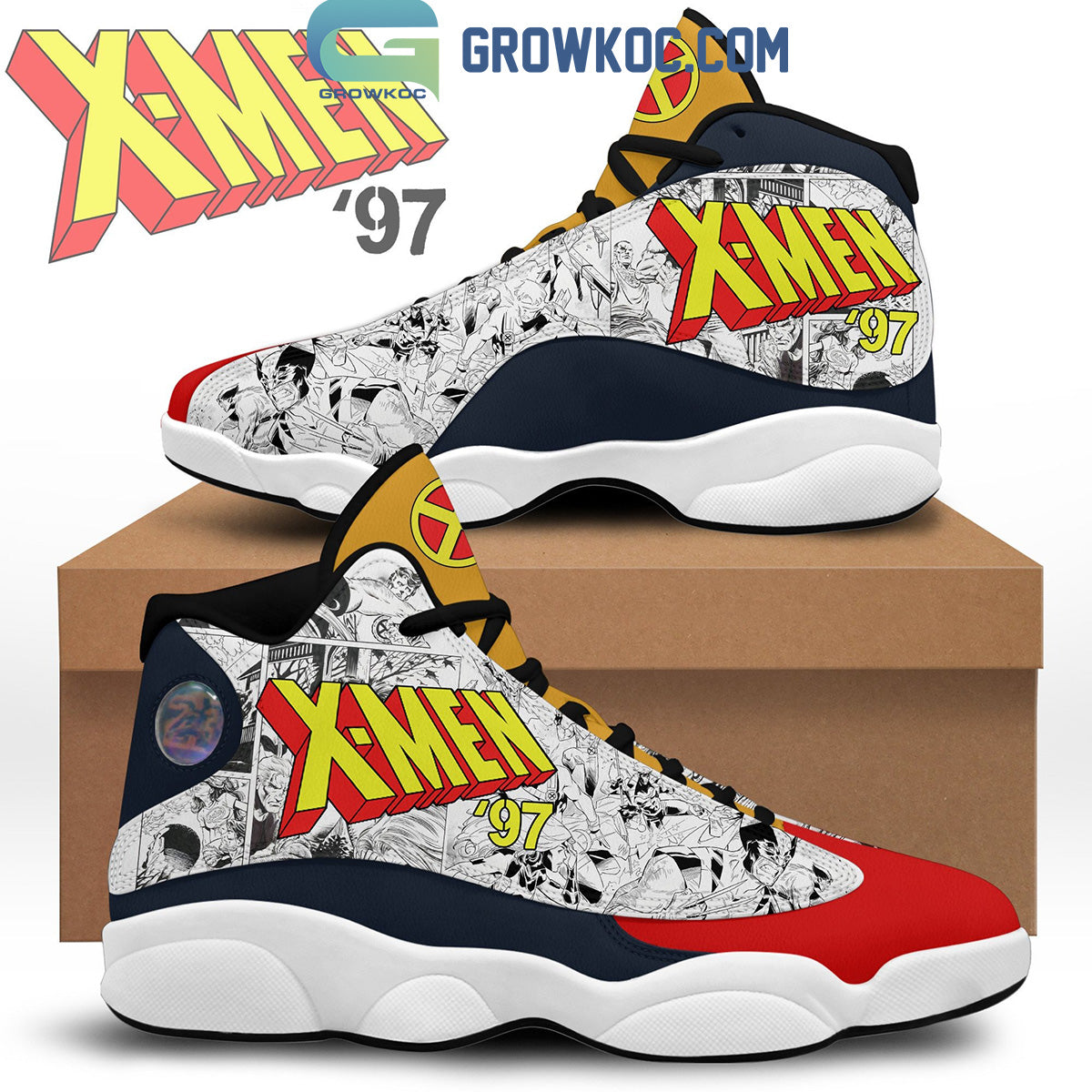 Ideafootwear X-Men AJ13 Sneakers Shoes For Men And Women 1