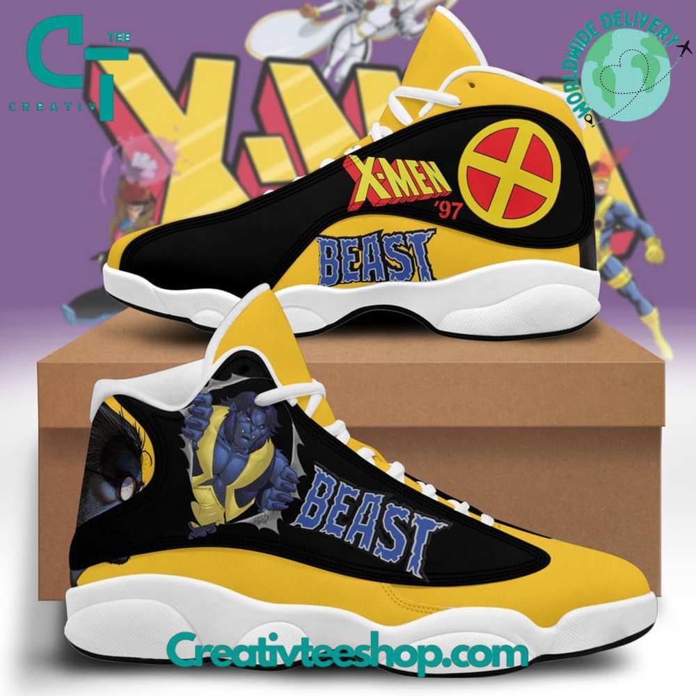 Ideafootwear X-Men Beast AJ13 Sneakers Shoes For Men And Women 1