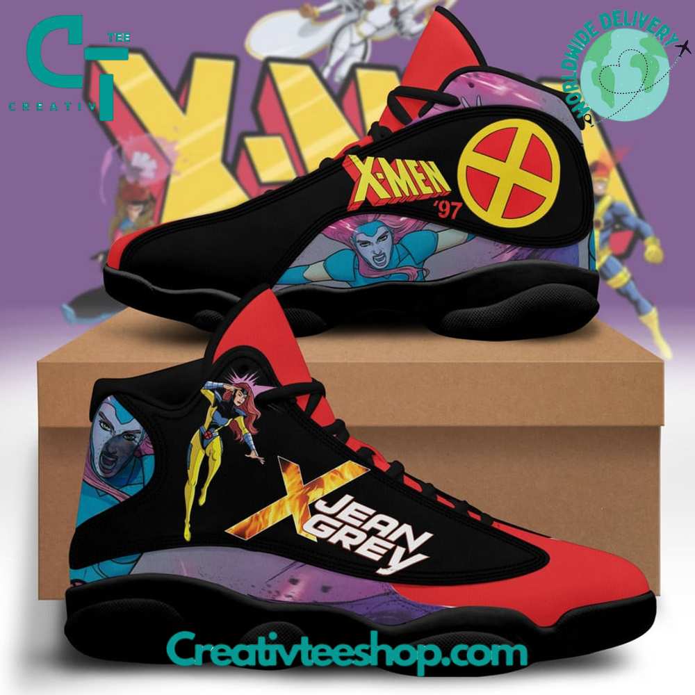 Ideafootwear X-Men Jean Grey AJ13 Sneakers Shoes For Men And Women 1