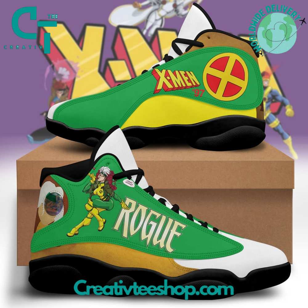 Ideafootwear X-Men Rogue AJ13 Sneakers Shoes For Men And Women 1