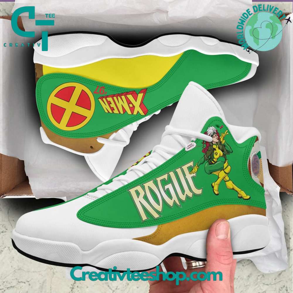 Ideafootwear X-Men Rogue AJ13 Sneakers Shoes For Men And Women 1
