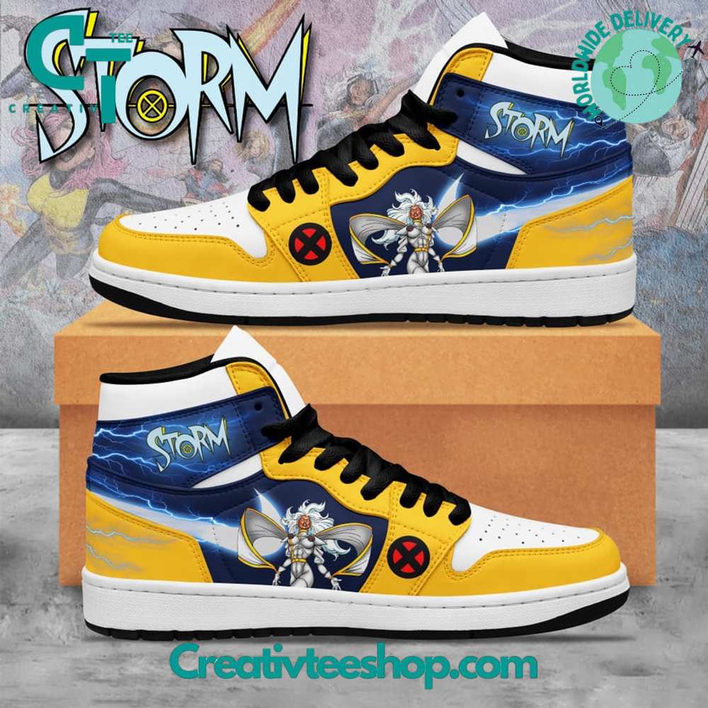 Ideafootwear X-Men Storm AJ1 High Sneakers Shoes For Men And Women 1