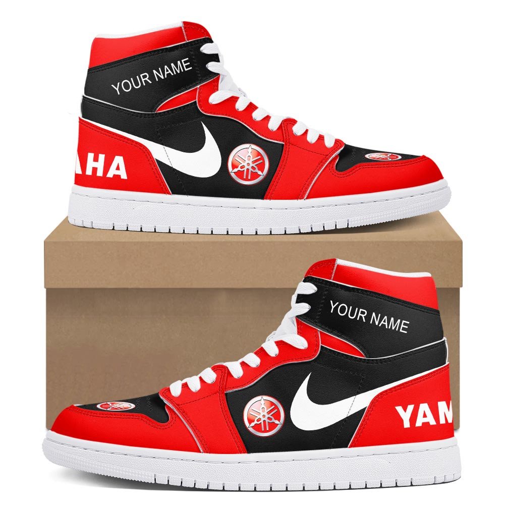 Ideafootwear Yamaha Motors AJ1 High Sneakers Shoes For Men And Women 1