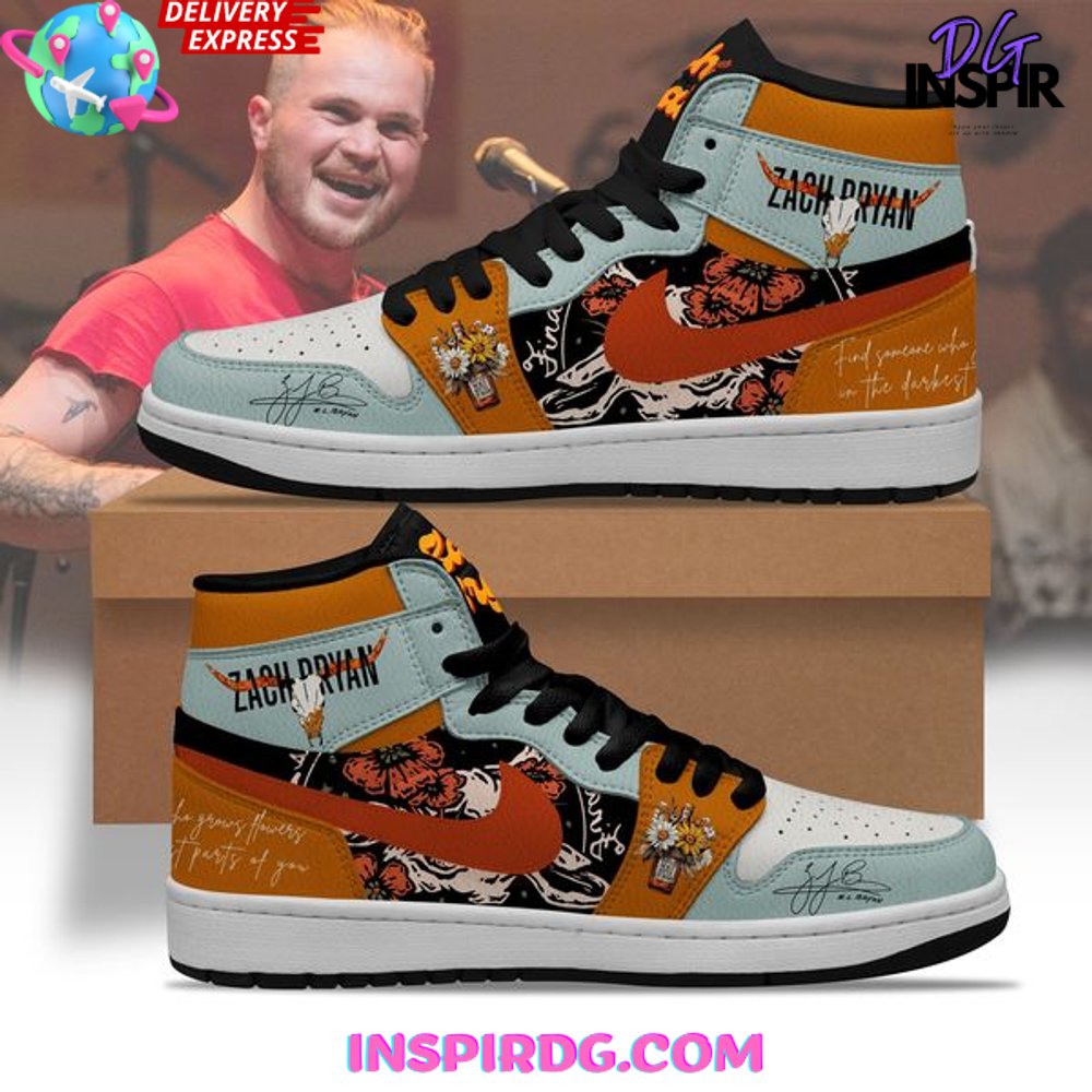 Ideafootwear Zach Bryan AJ1 High Sneakers Shoes For Men And Women 3