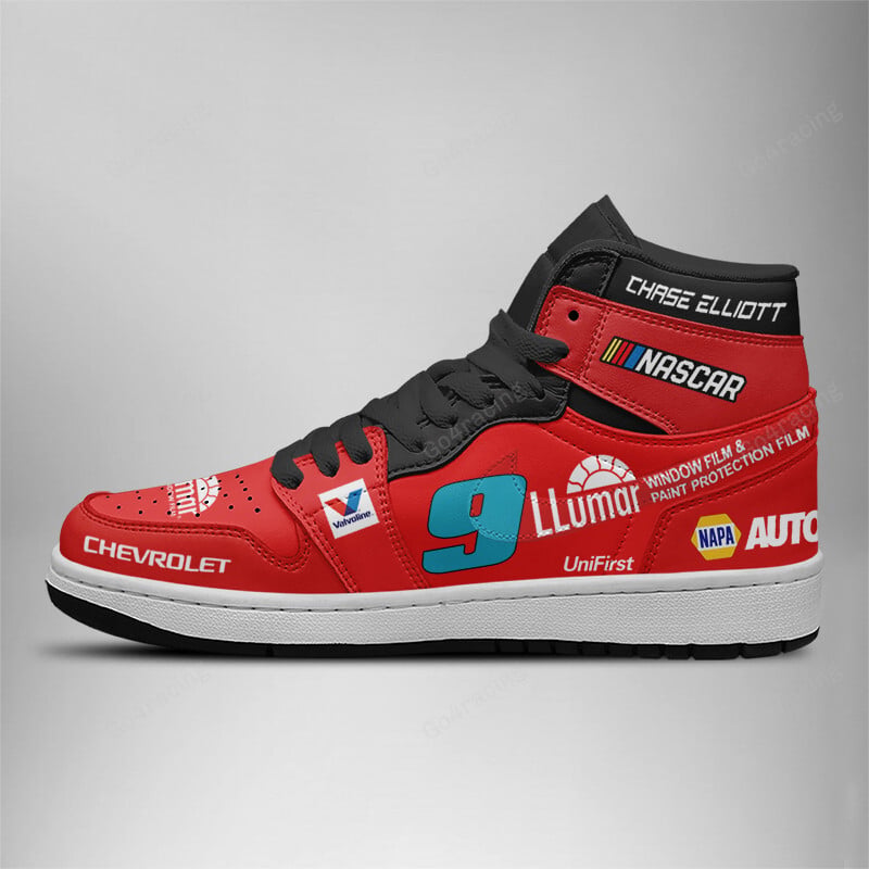 Ideafootwearh Chase Elliott - Hendrick Motorsports AJ1 High Sneakers Shoes For Men And Women 2