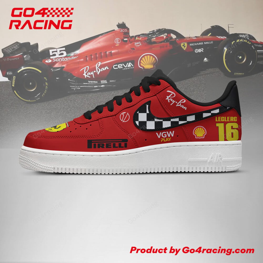 Ideafootwear Scuderia Ferrari Air Low-Top Sneakers Shoes For Men And Women 4