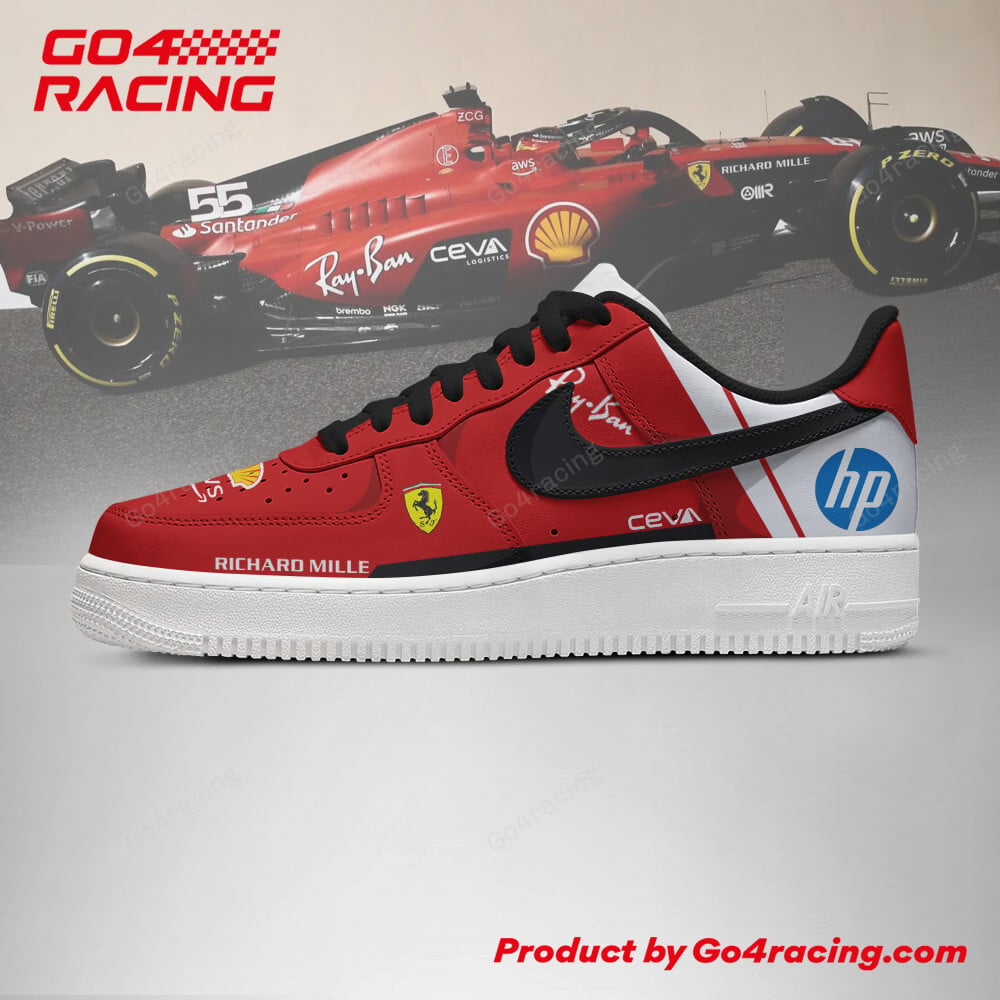 Ideafootwear Scuderia Ferrari Air Low-Top Sneakers Shoes For Men And Women 5