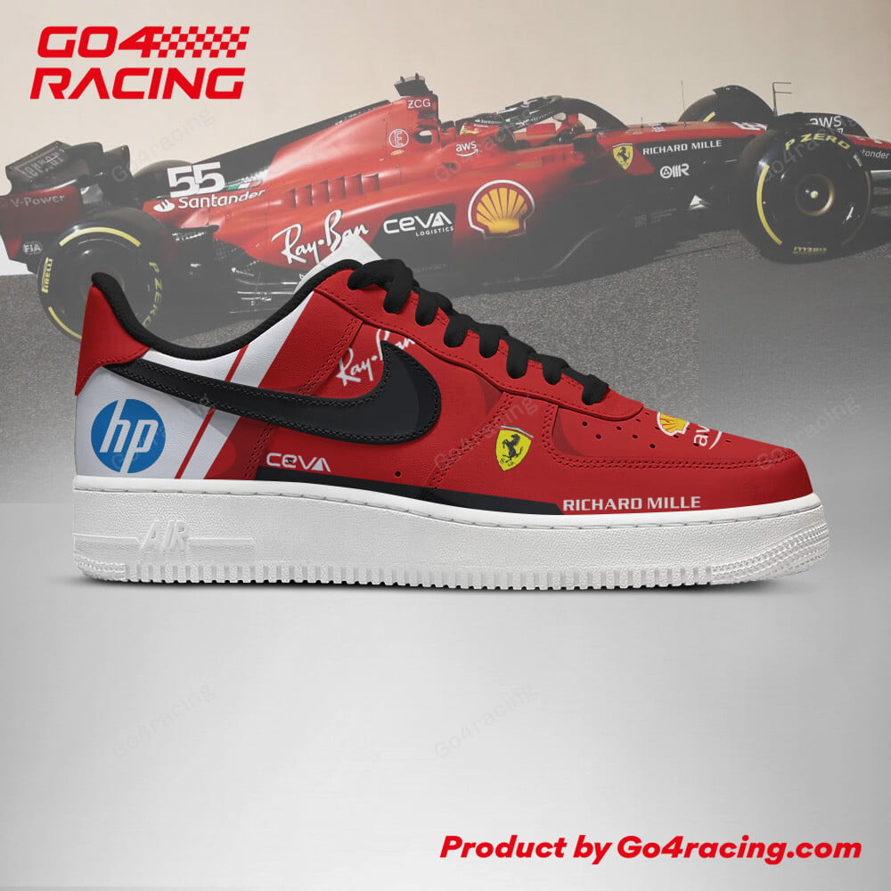 Ideafootwear Scuderia Ferrari Air Low-Top Sneakers Shoes For Men And Women 5