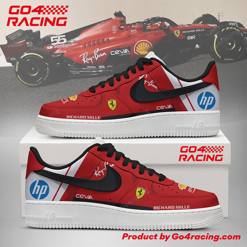 Ideafootwear Scuderia Ferrari Air Low-Top Sneakers Shoes For Men And Women 5