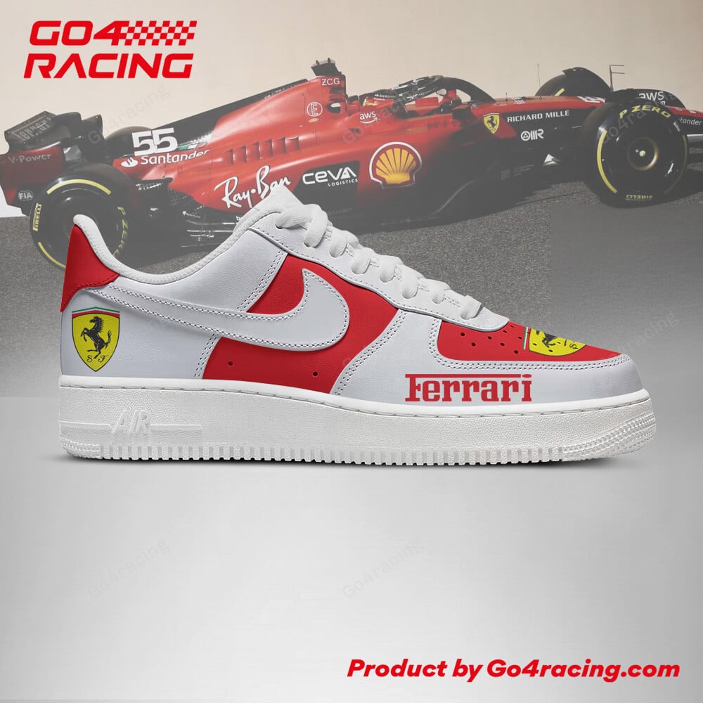 Ideafootwear Scuderia Ferrari Air Low-Top Sneakers Shoes For Men And Women 3