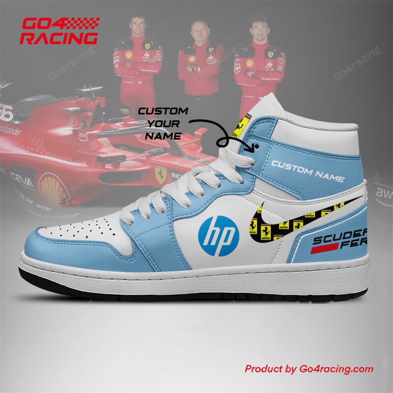 Ideafootwearh Scuderia Ferrari AJ1 High Sneakers Shoes For Men And Women 1