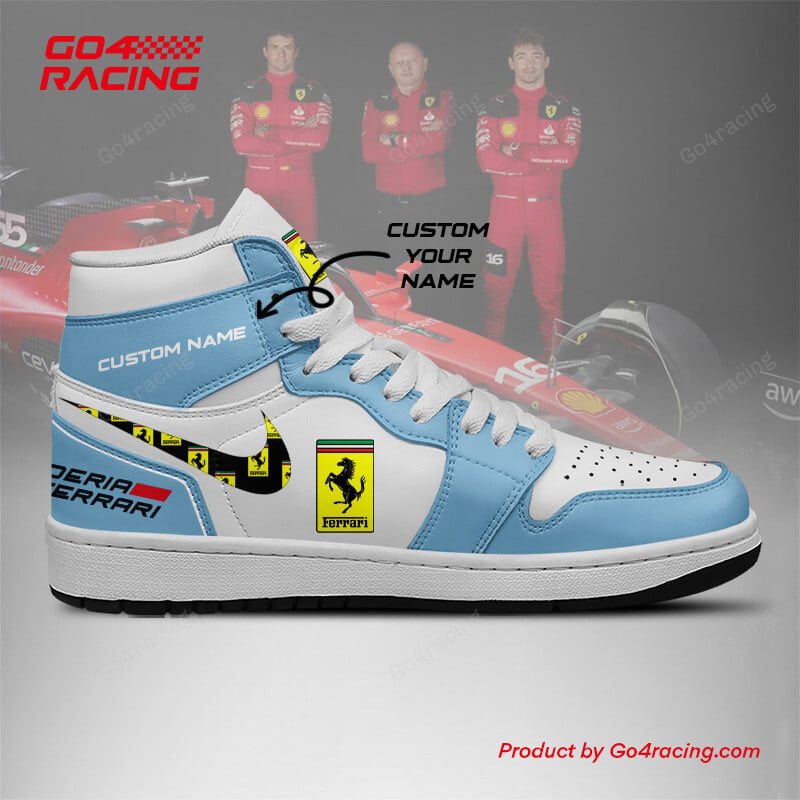 Ideafootwearh Scuderia Ferrari AJ1 High Sneakers Shoes For Men And Women 1
