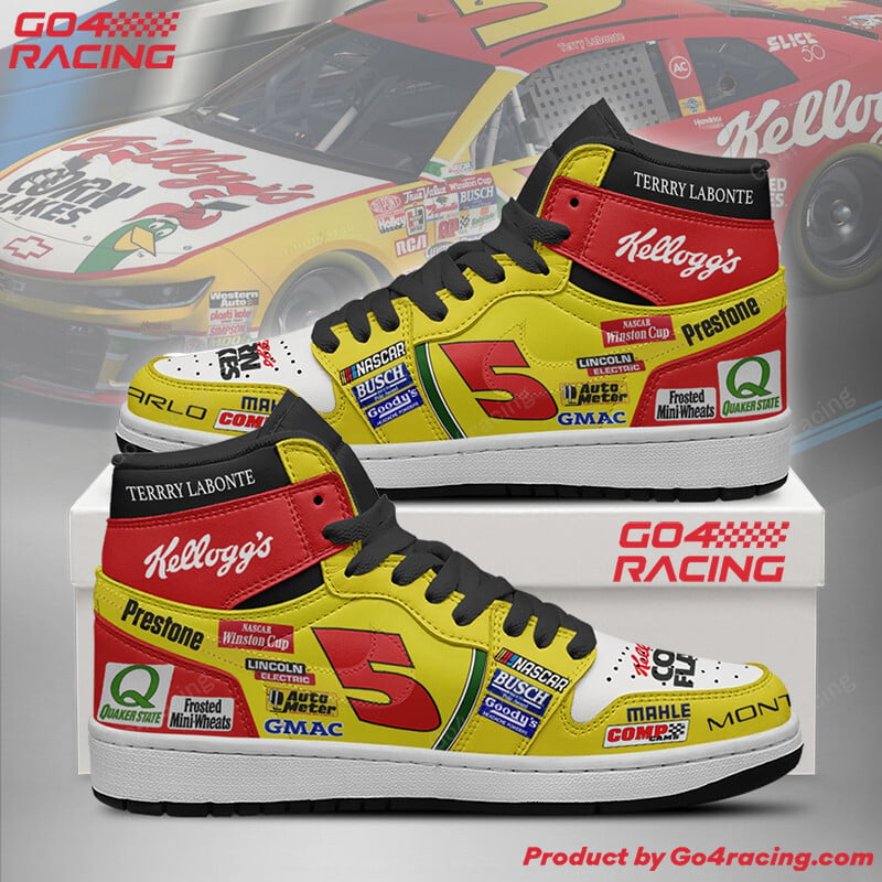 Ideafootwearh Terry Labonte - Hendrick Motorsports AJ1 High Sneakers Shoes For Men And Women 1
