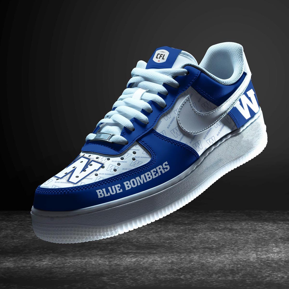 Ideafootwear Winnipeg Blue Bombers Air Low-Top Sneakers Shoes For Men And Women 1