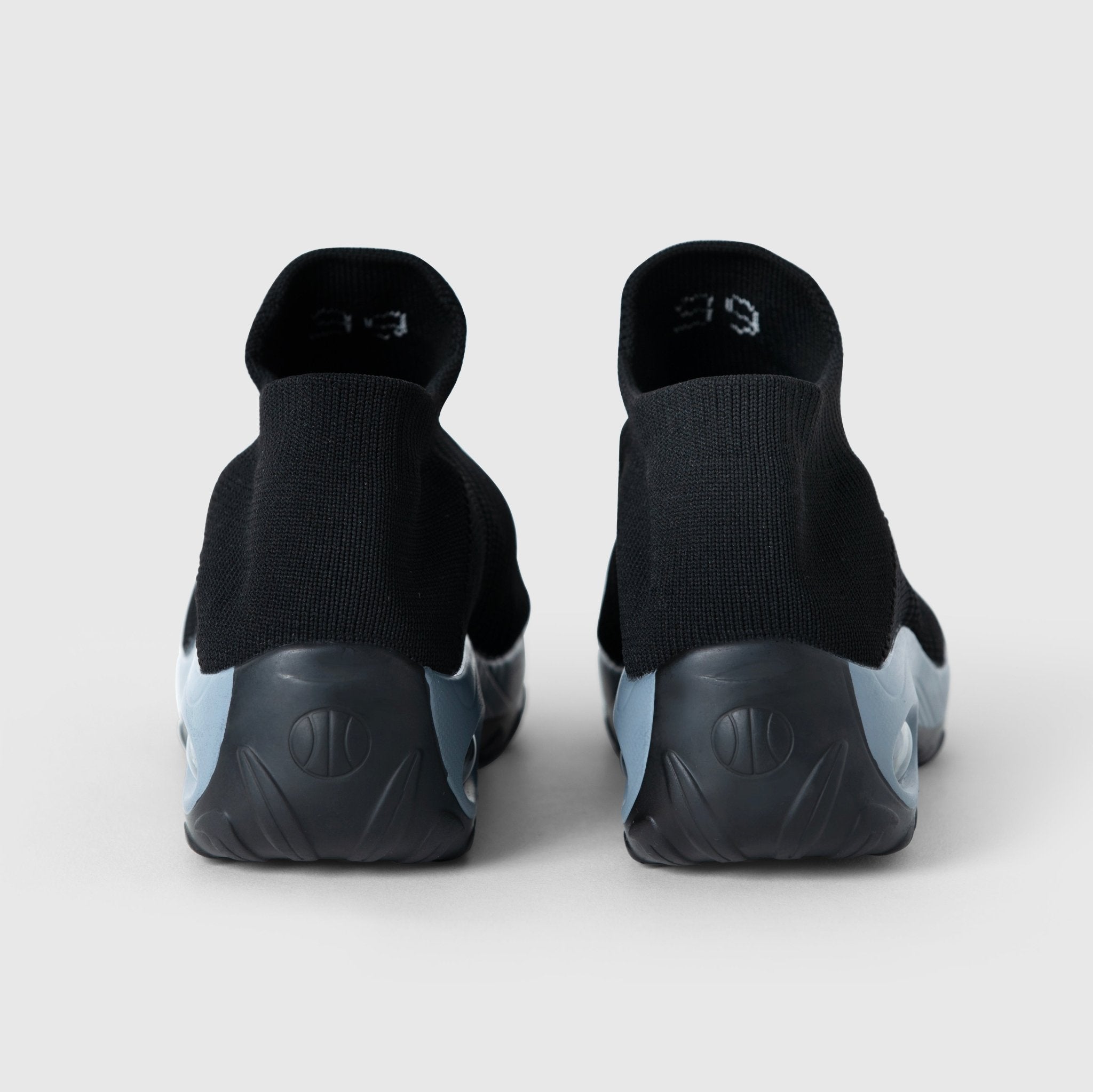 Breathable No-Tie Stretch Shoes - Black Grey