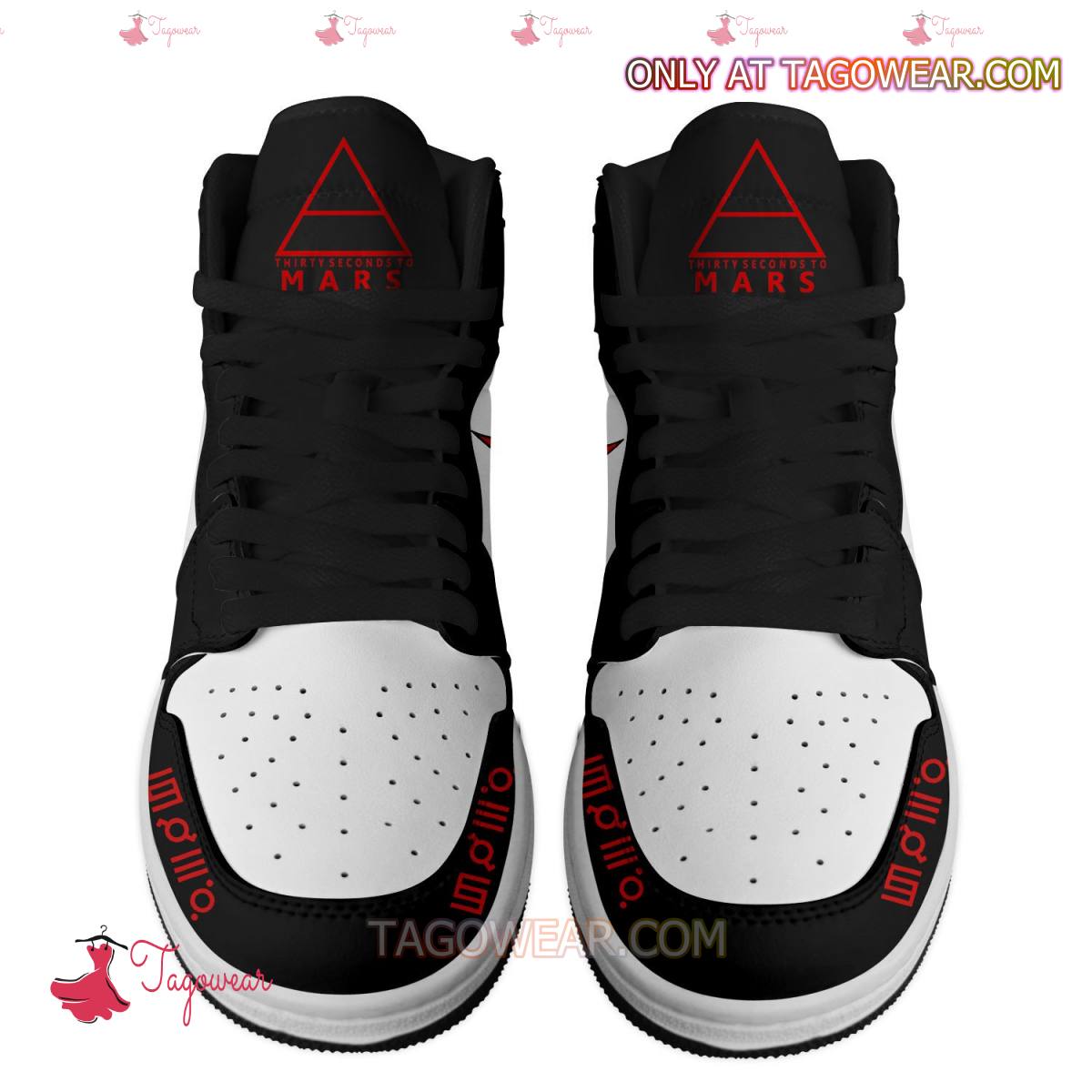 Ideafootwear 30 Seconds To Mars AJ1 High Sneakers Shoes For Men And Women