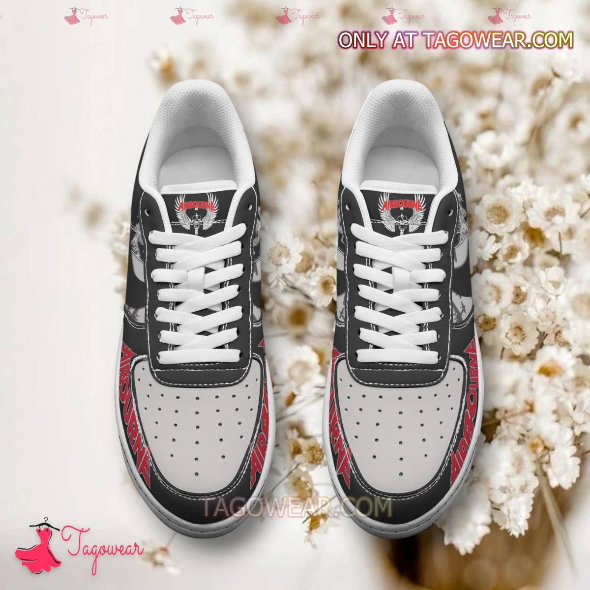 Ideafootwear Airbourne Hard Rock Air Low-Top Sneakers Shoes For Men And Women 3