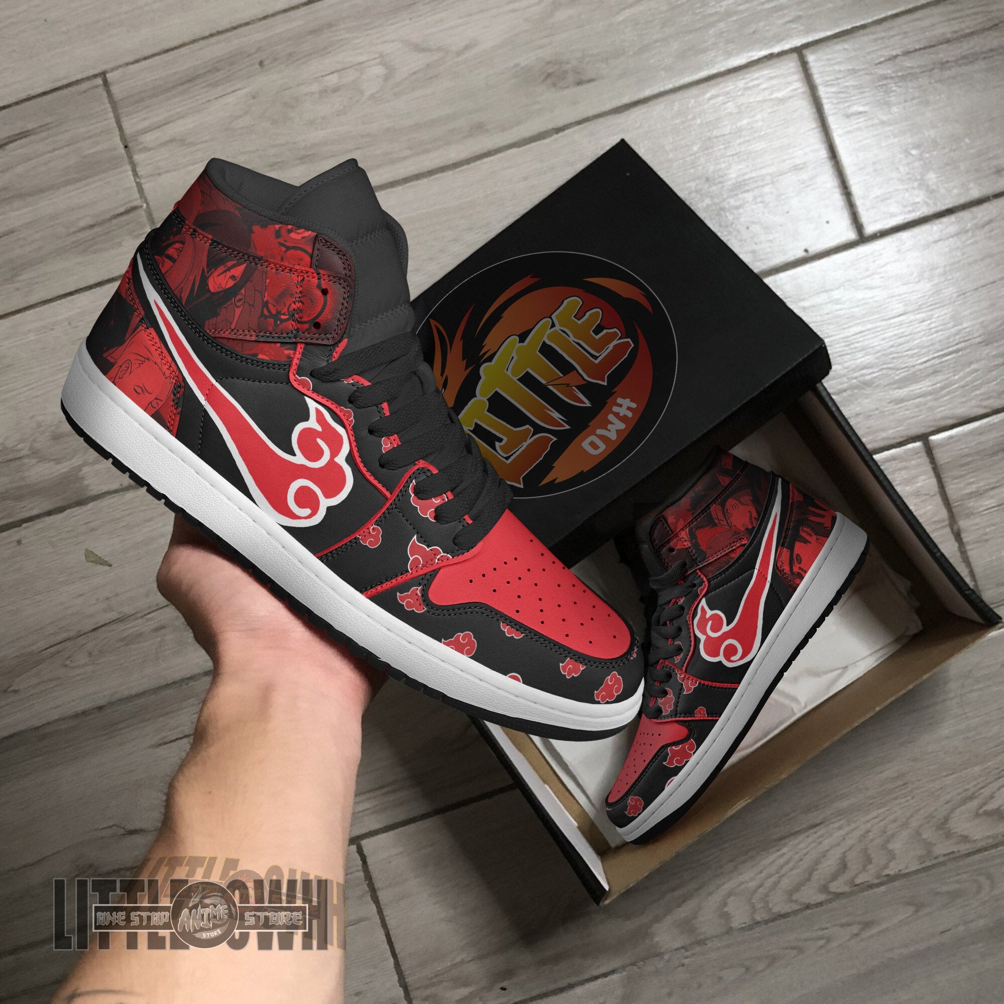 Ideafootwear Akatsuki AJ1 High Sneakers Shoes For Men And Women