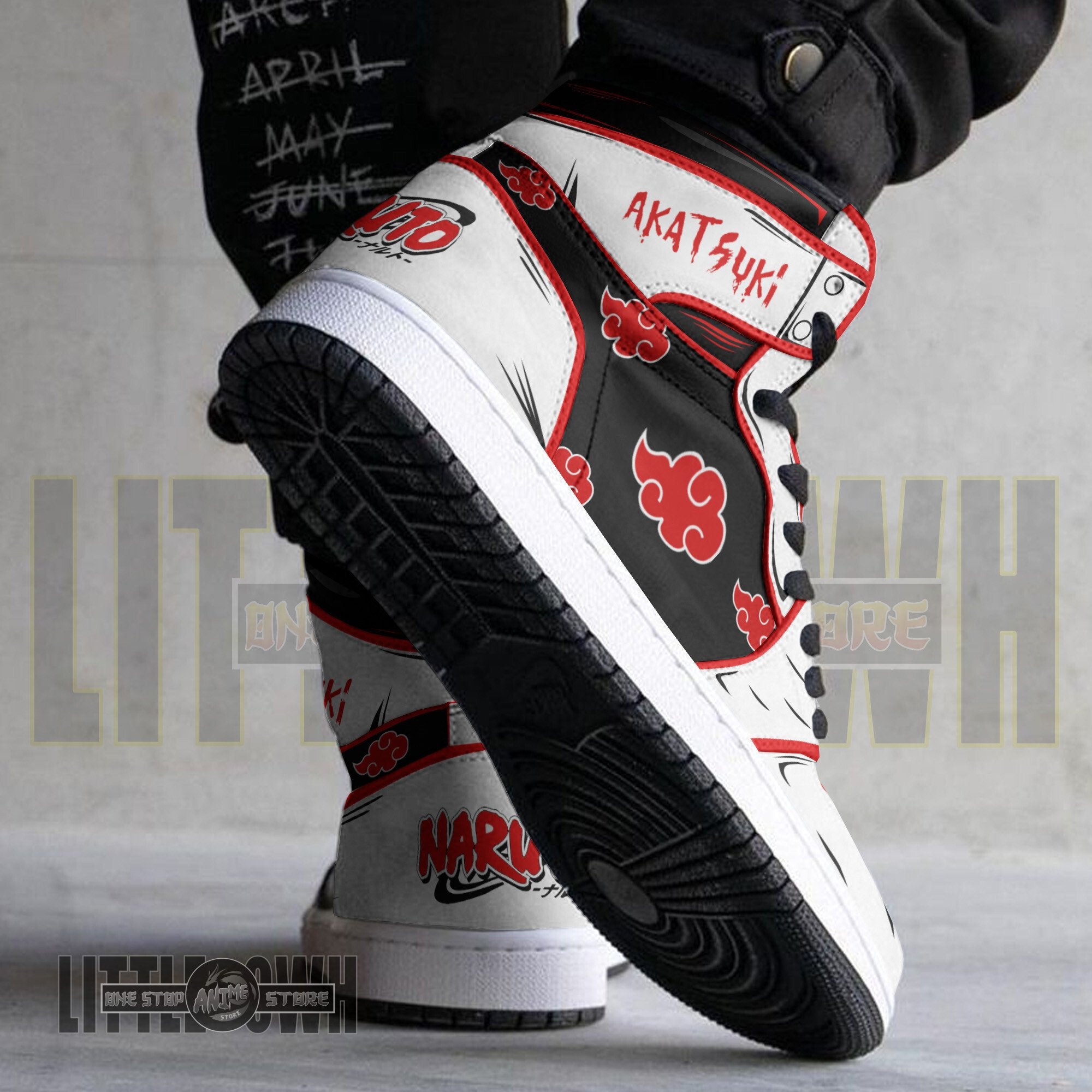 Ideafootwear Akatsuki AJ1 High Sneakers Shoes For Men And Women