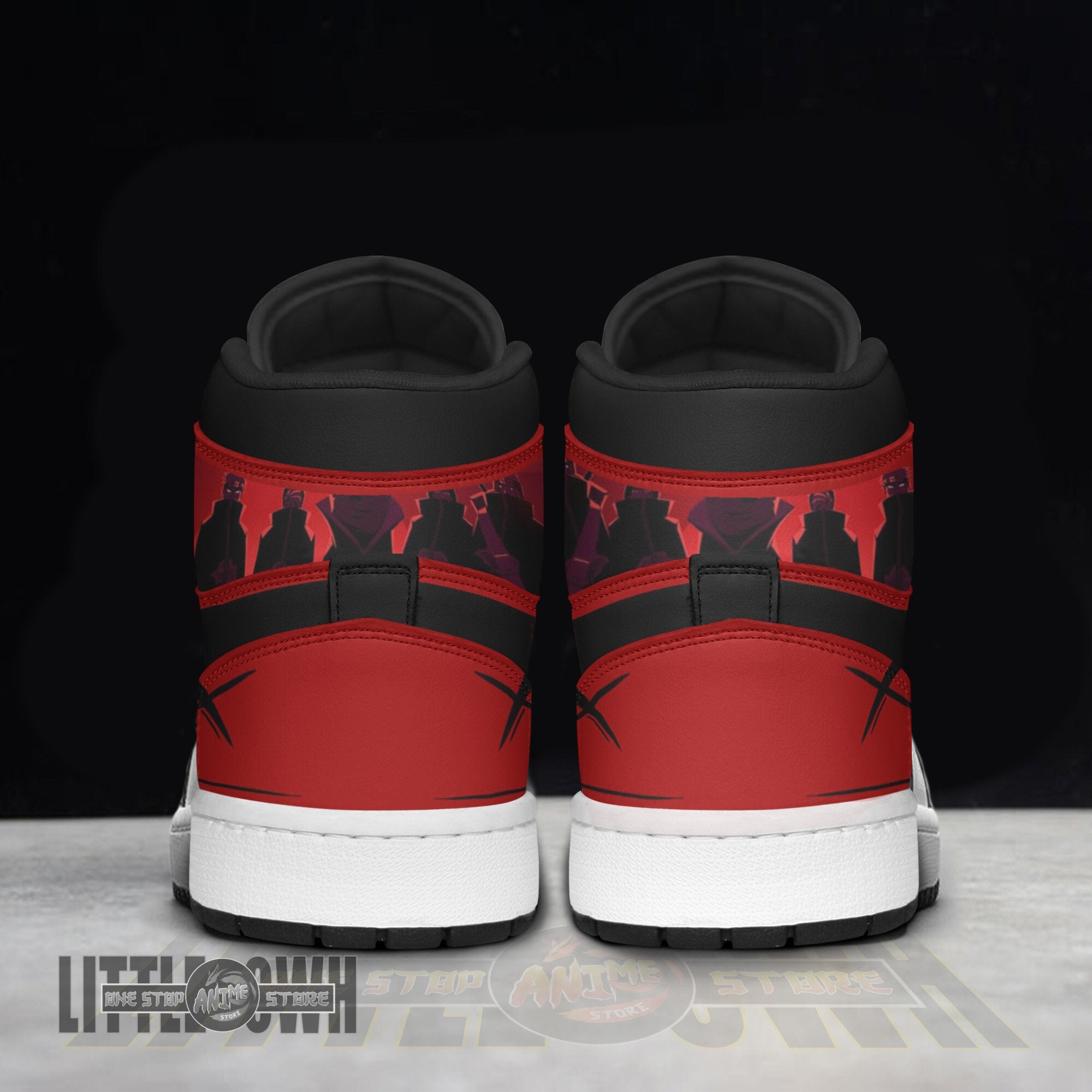 Ideafootwear Akatsuki Nagato AJ1 High Sneakers Shoes For Men And Women