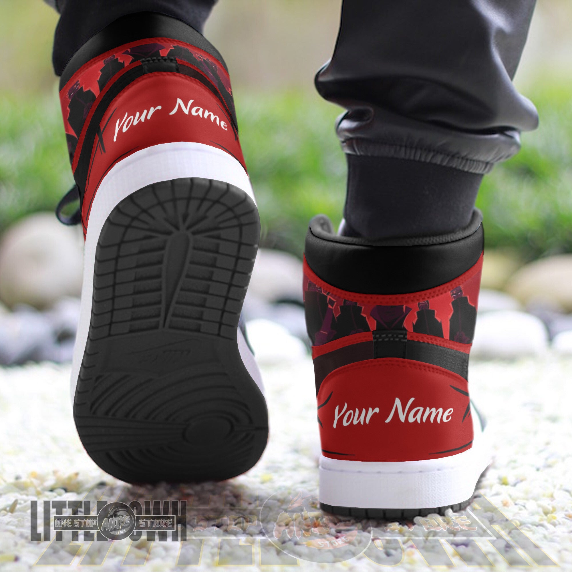 Ideafootwear Akatsuki Zetsu AJ1 High Sneakers Shoes For Men And Women