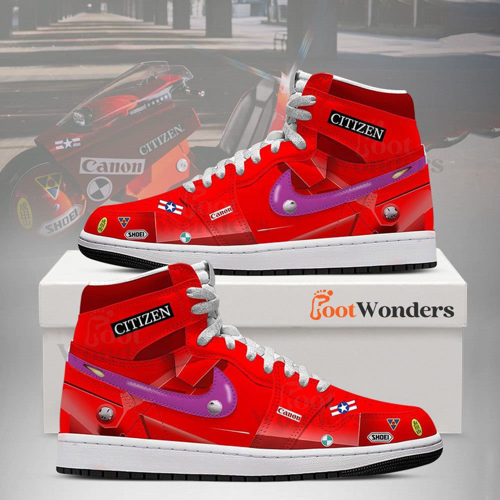 Ideafootwear Akira-Bike AJ1 High Sneakers Shoes For Men And Women