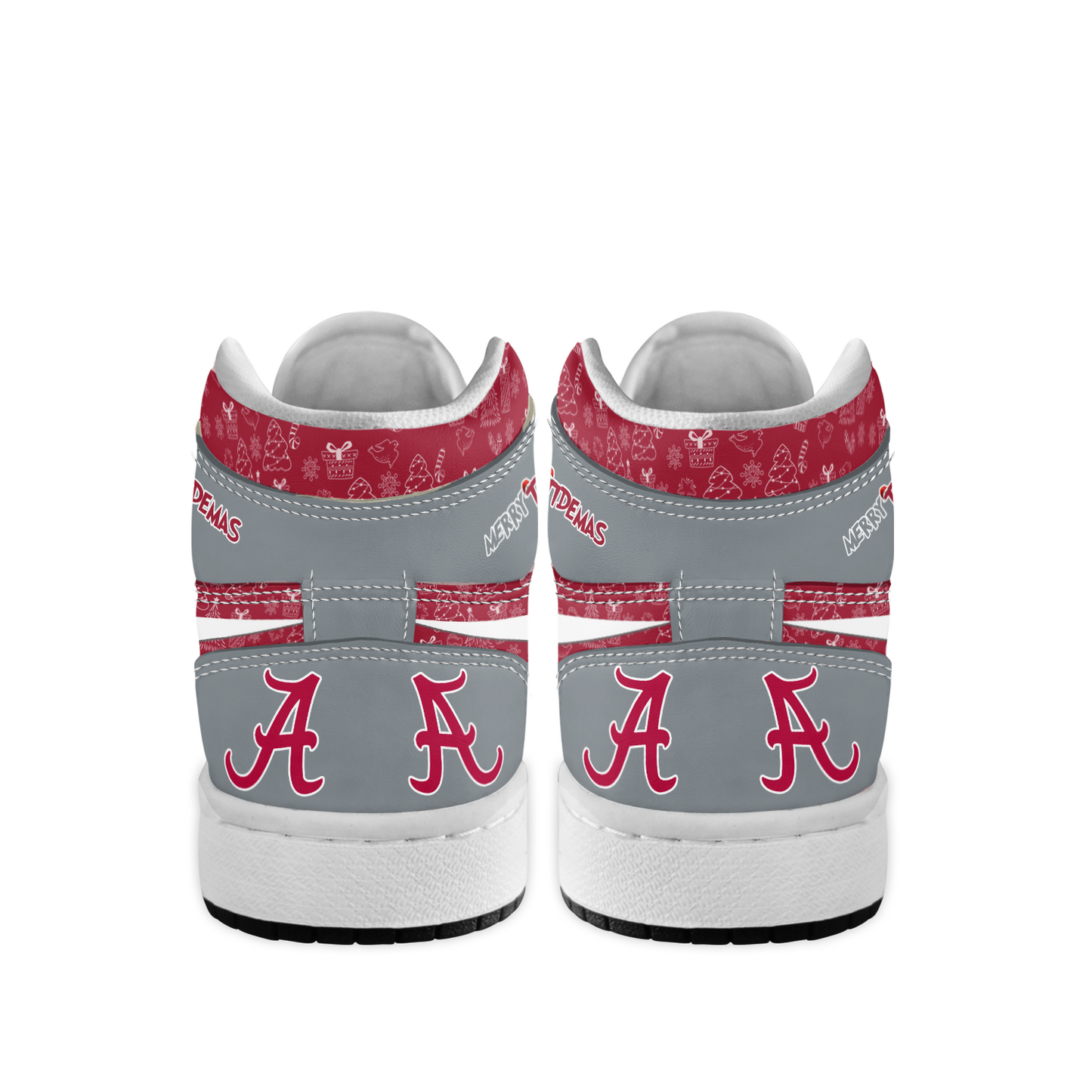 Ideafootwear Alabama Crimson Tide x The Grinch x Christmas AJ1 High Sneakers Shoes For Men And Women