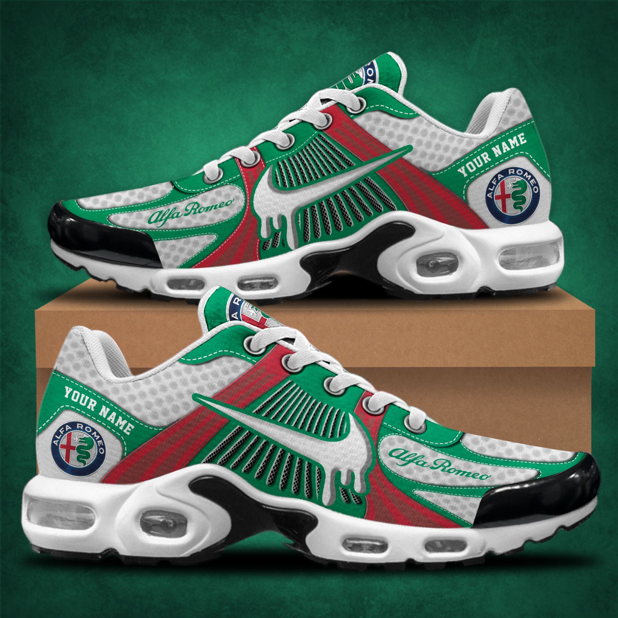 Ideafootwear Alfa Romeo TN Shoes Sneakers For Men And Women